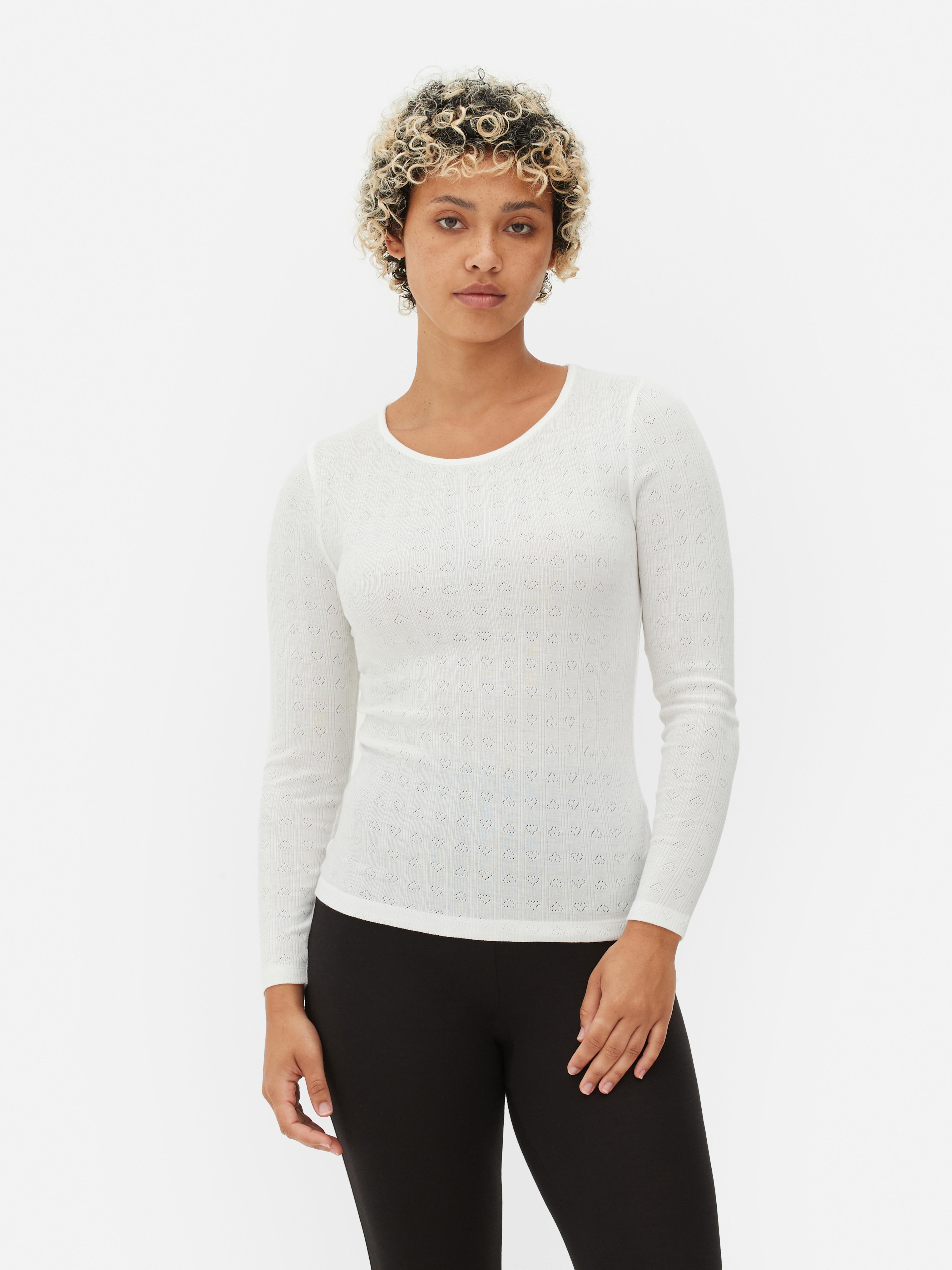 Camiseta térmica de pointelle