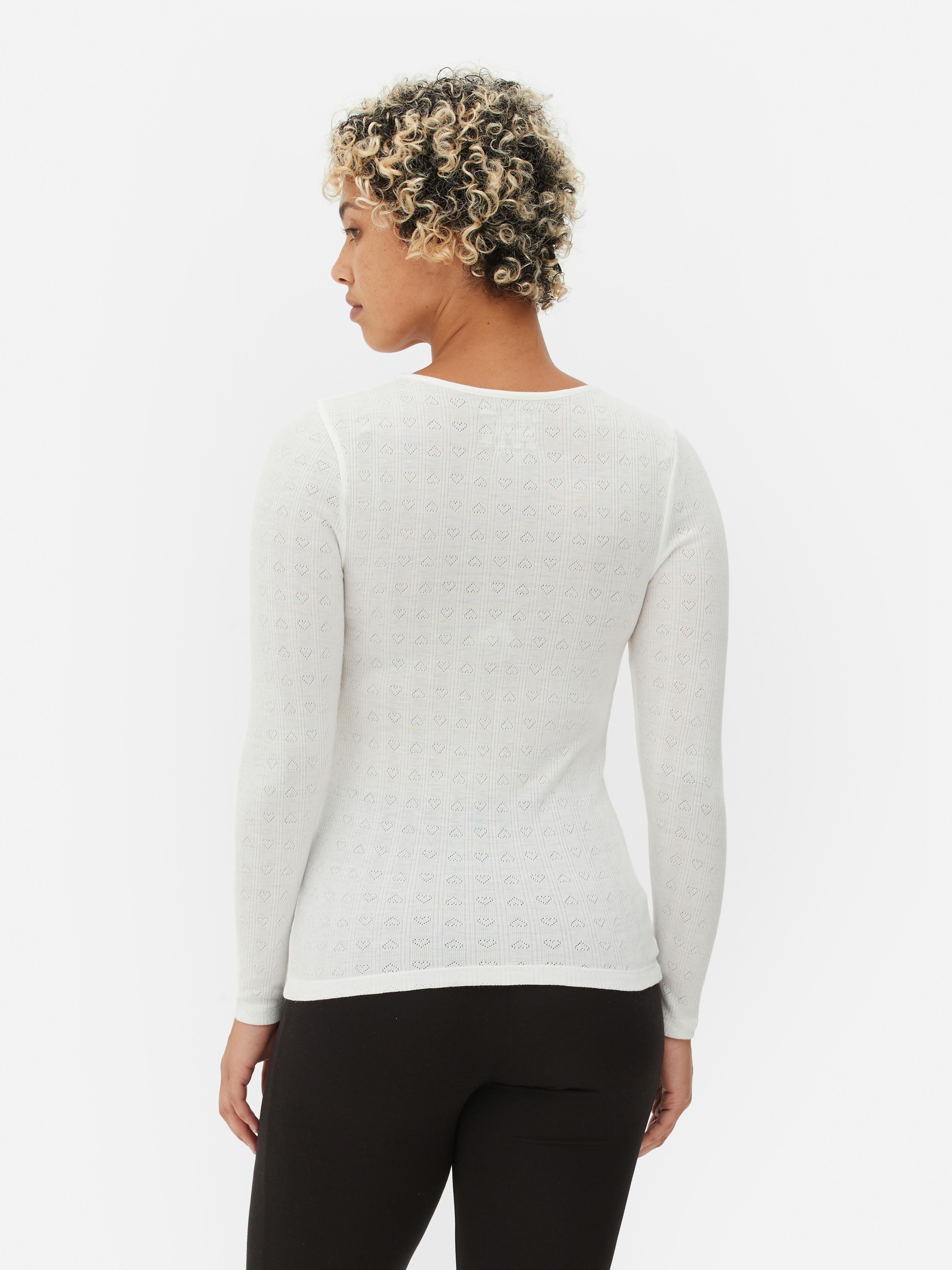 Camiseta térmica de pointelle