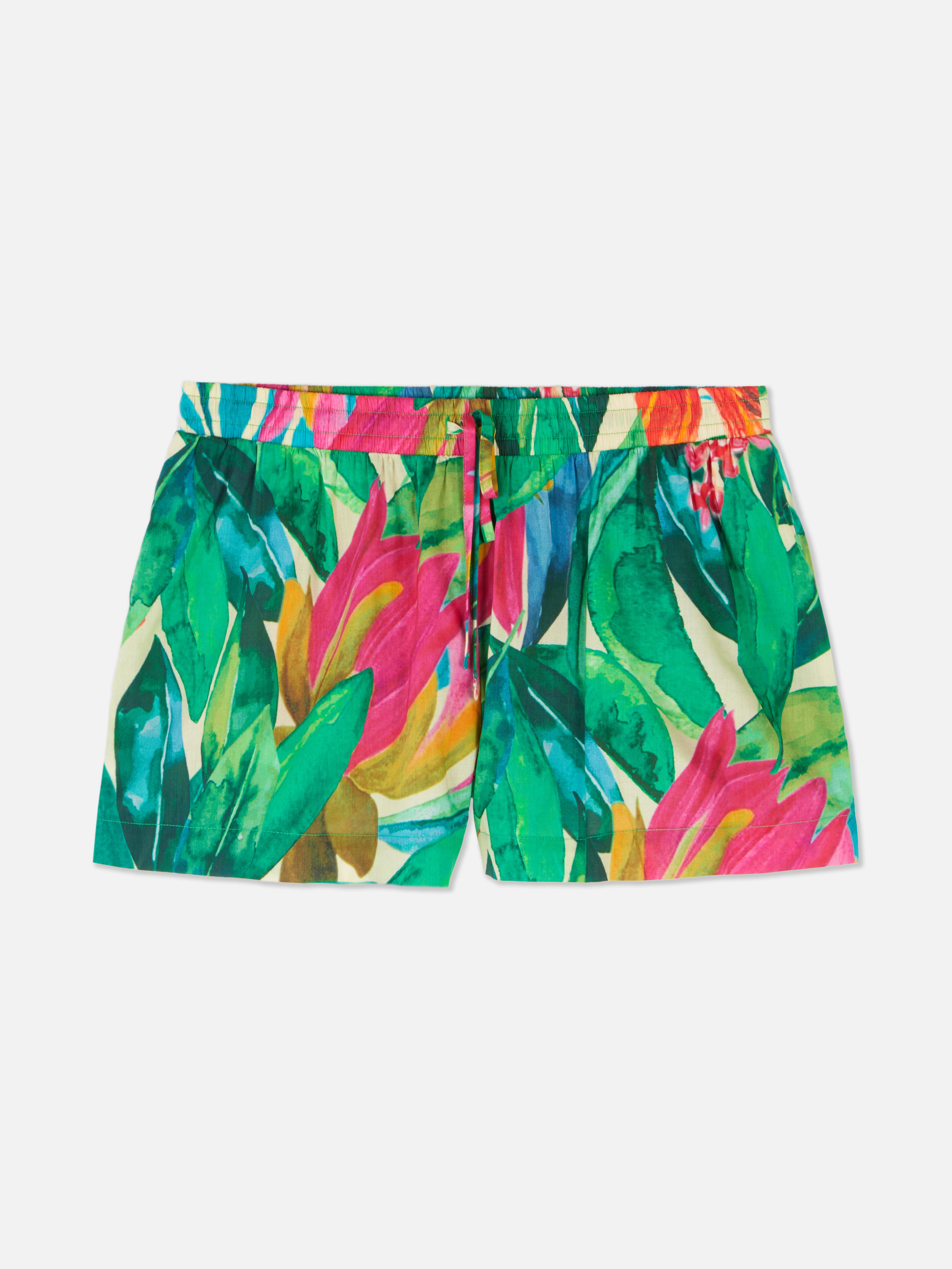 Calções pijama tropical