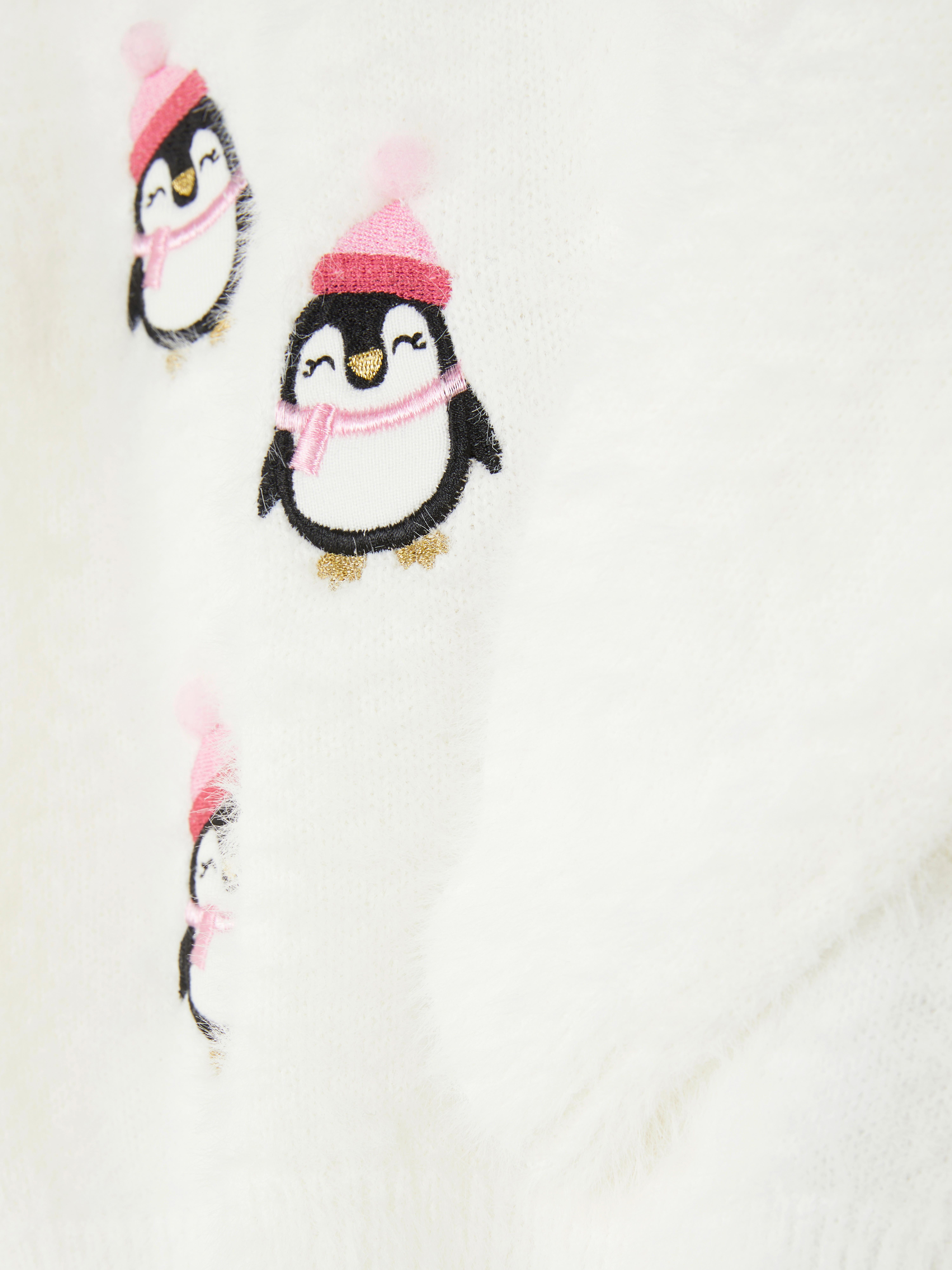 Girls Ivory Penguin Sweater Primark