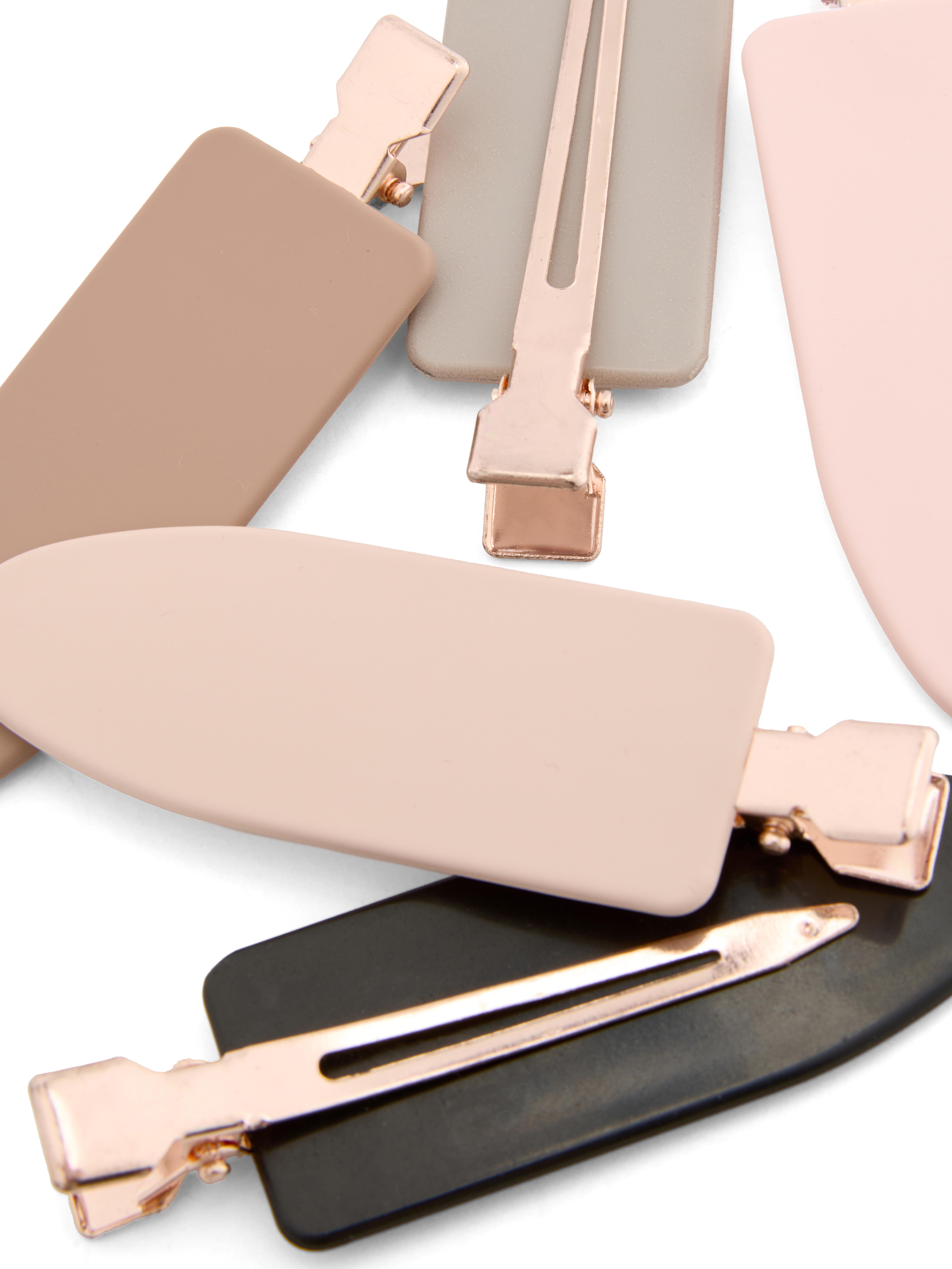 Lot de 5 barrettes extra-larges sans dents