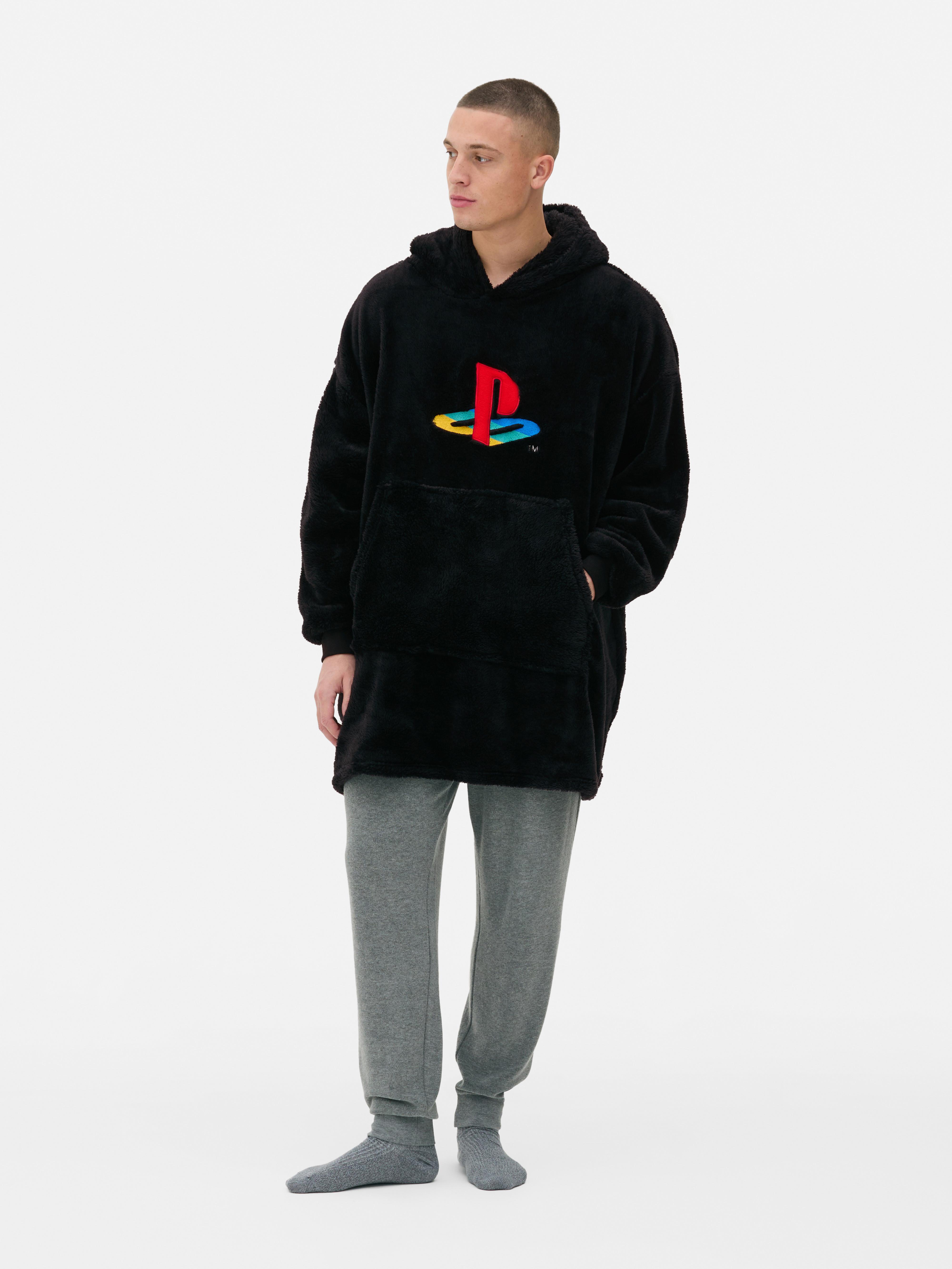 Men s Black Playstation Soft Oversized sweatshirt Primark