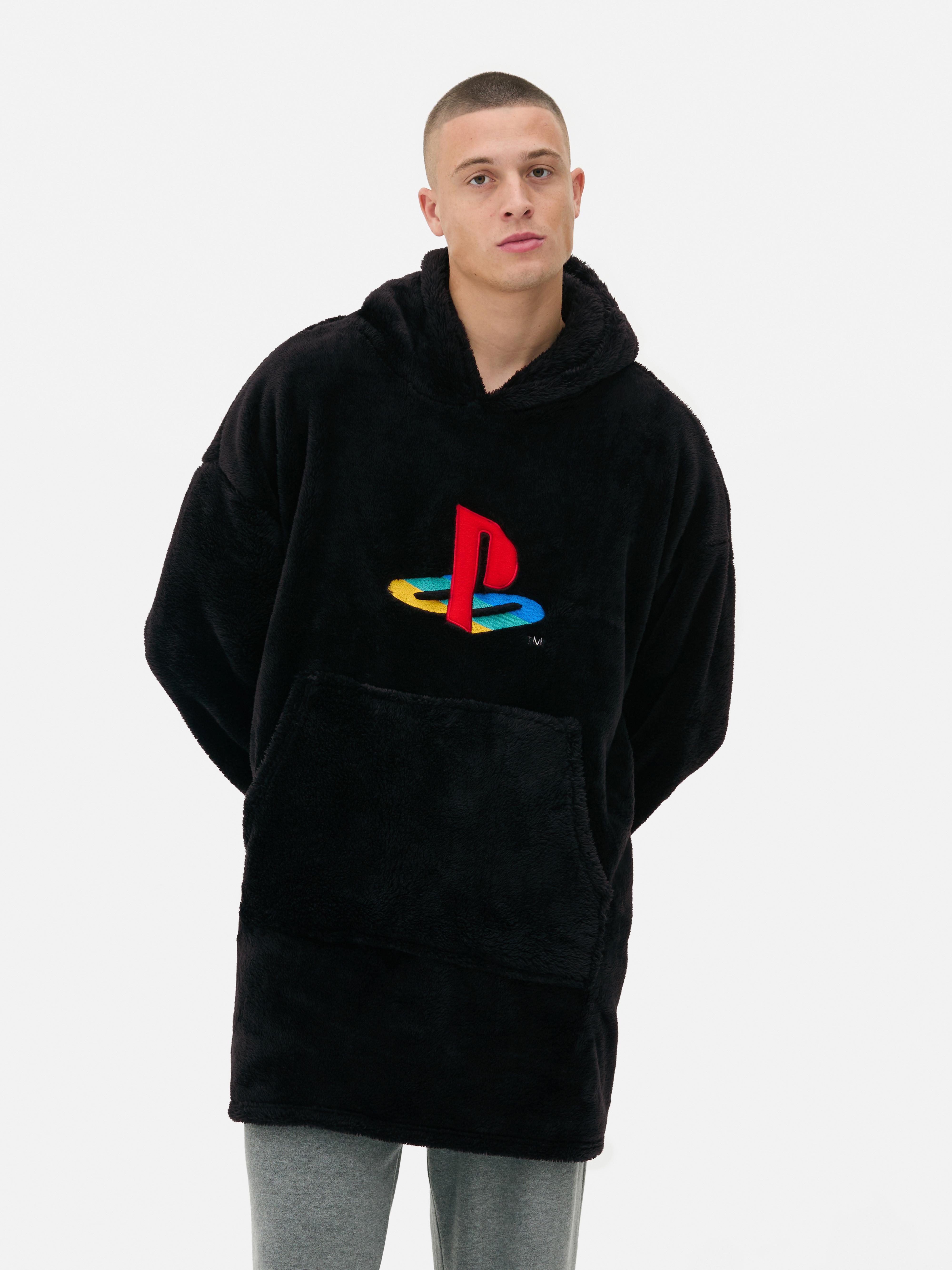 Men s Black Playstation Soft Oversized sweatshirt Primark