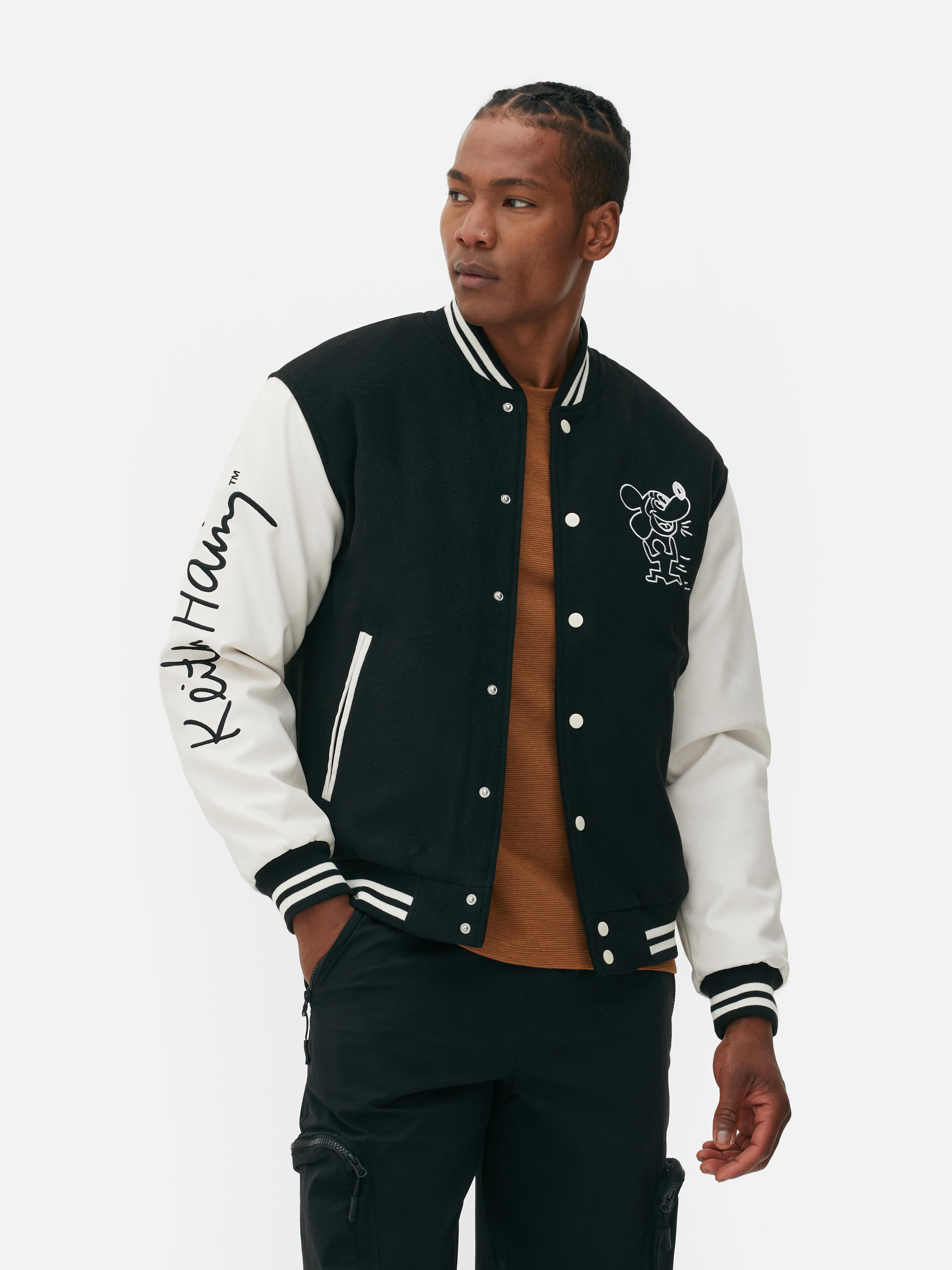 Giacca stile college Topolino Disney x Keith Haring
