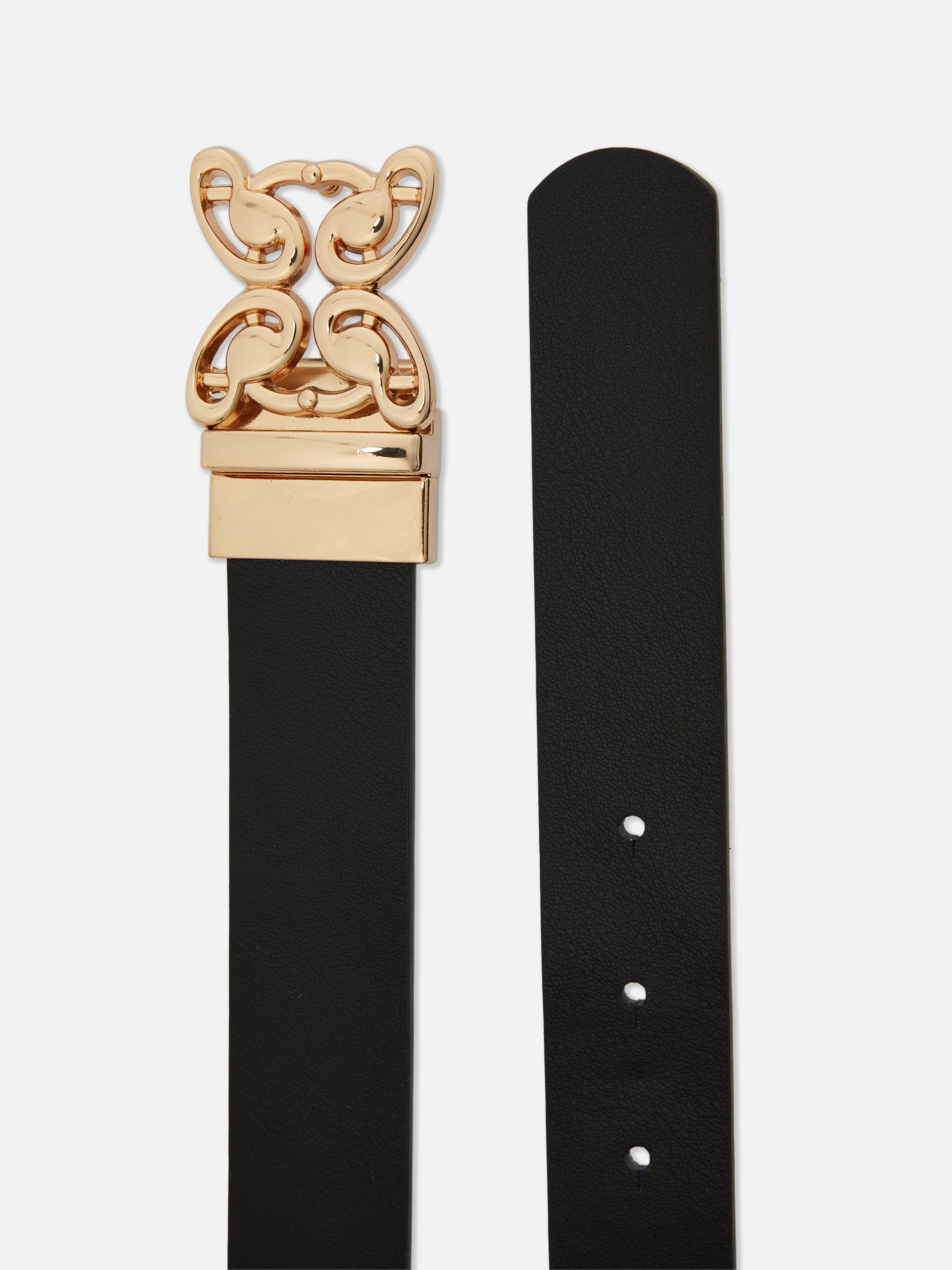 Omkeerbare riem met vlindergesp