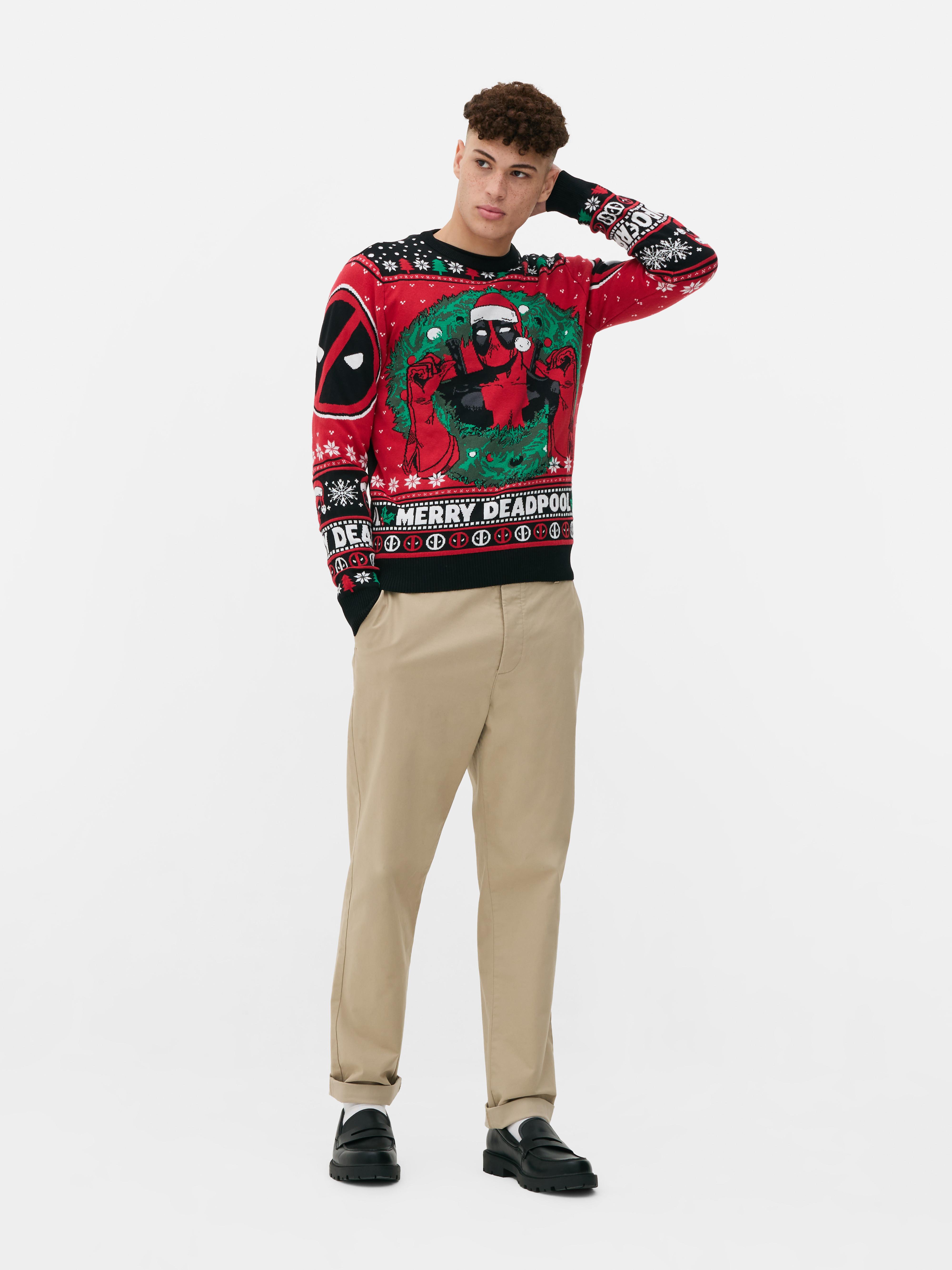 Primark deadpool christmas jumper store