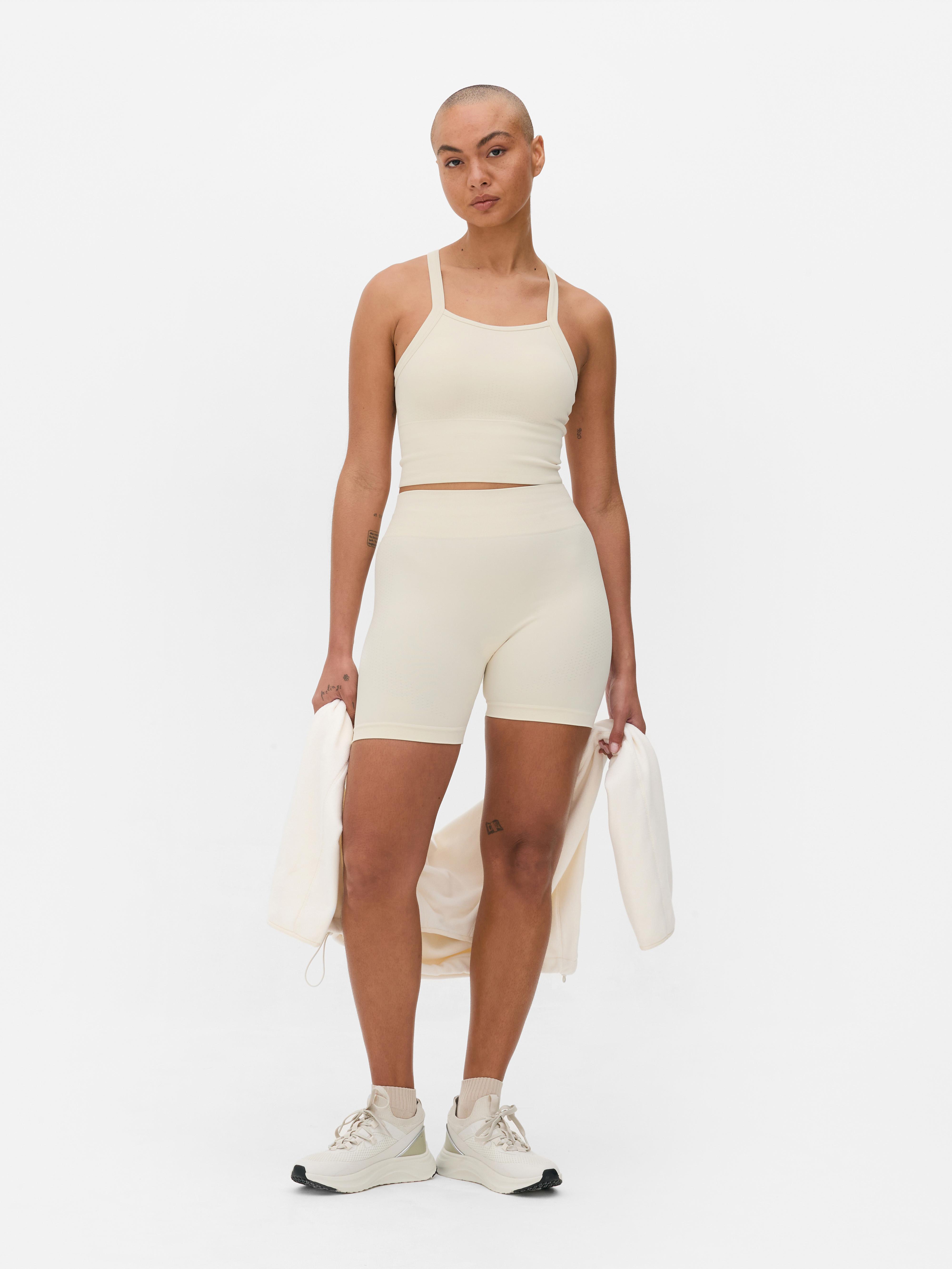 Racerback Performance Bra Ecru