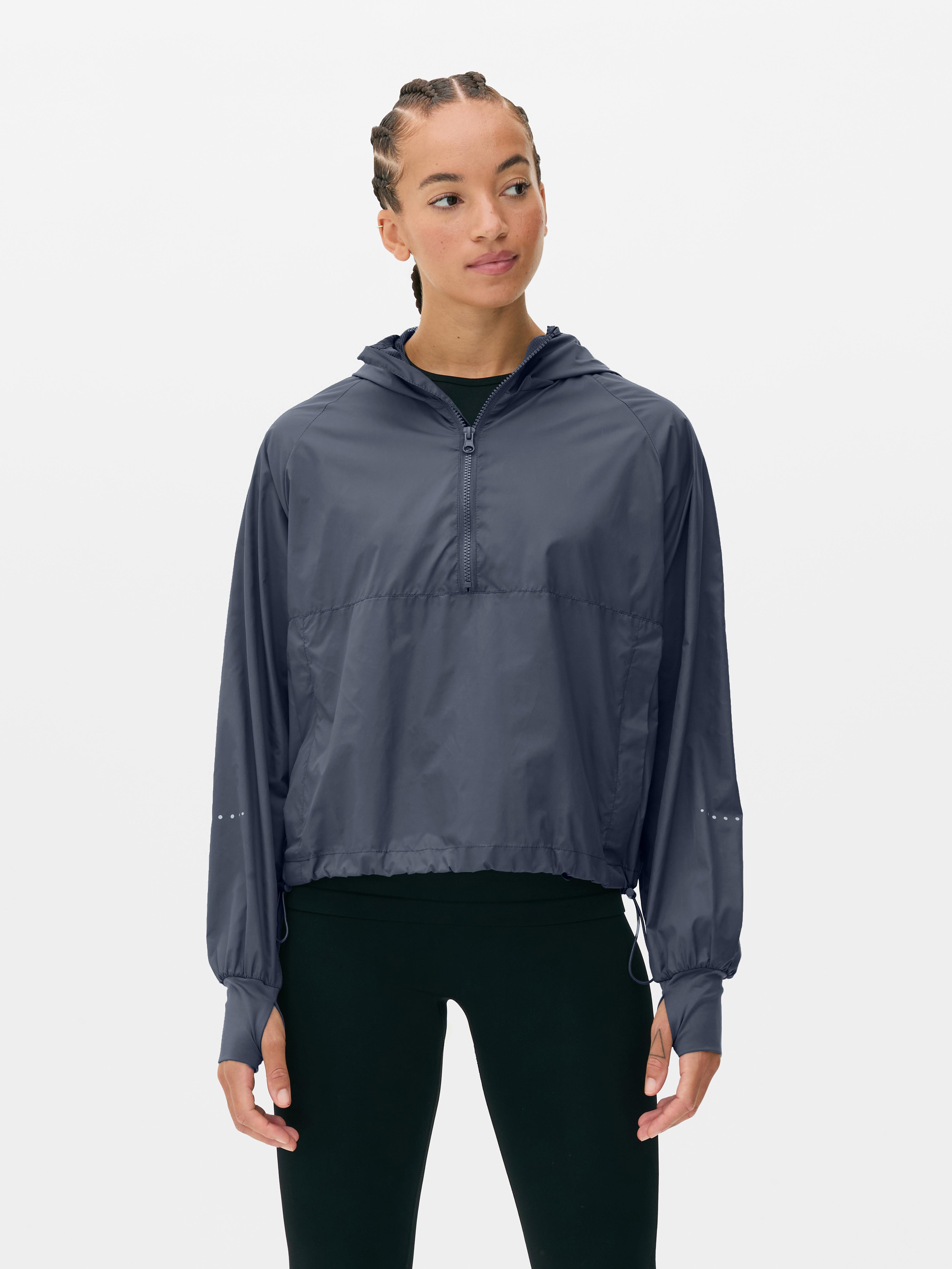 Cropped running jacket hotsell