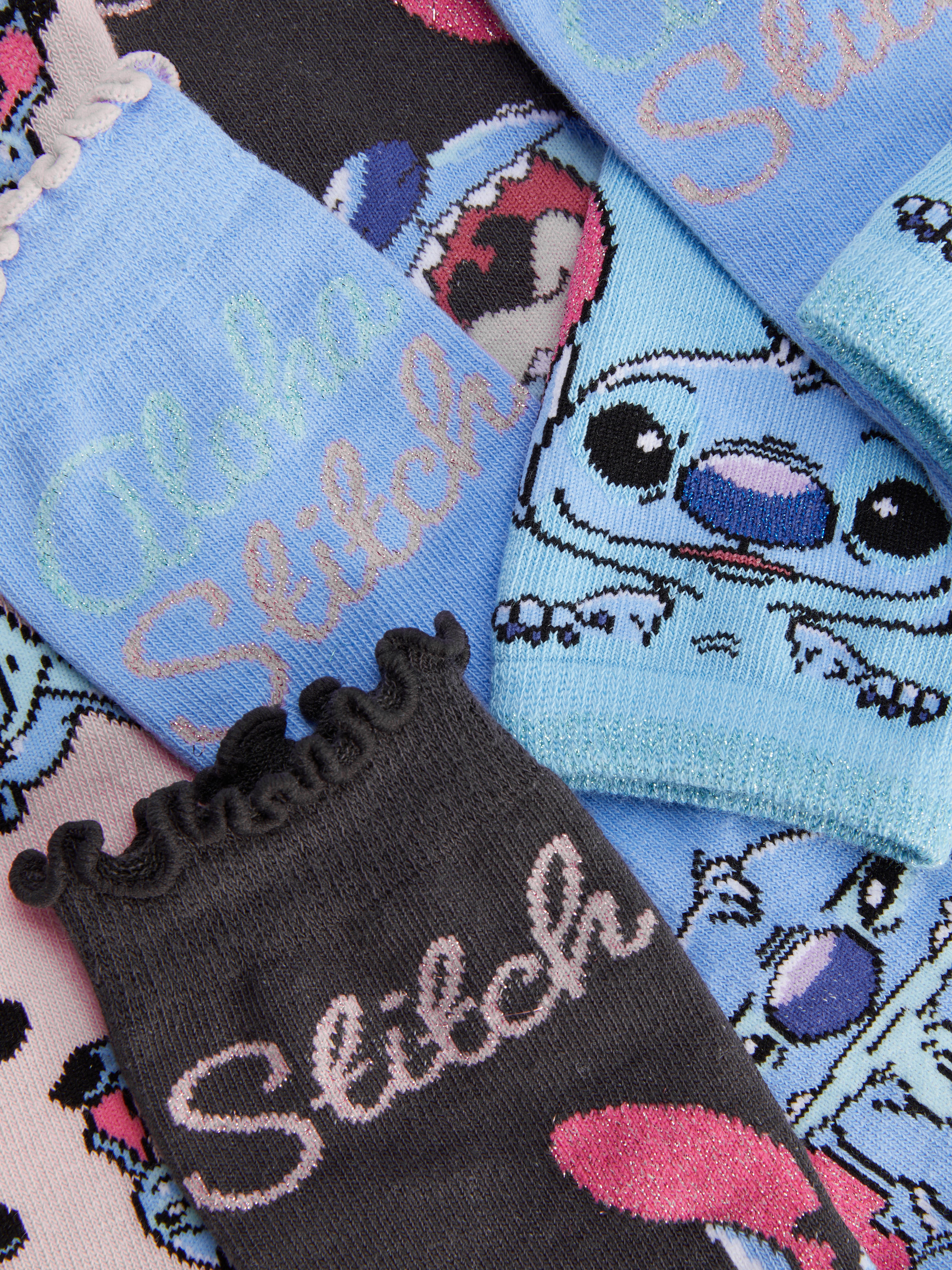 4pk Disney’s Stitch Ankle Socks