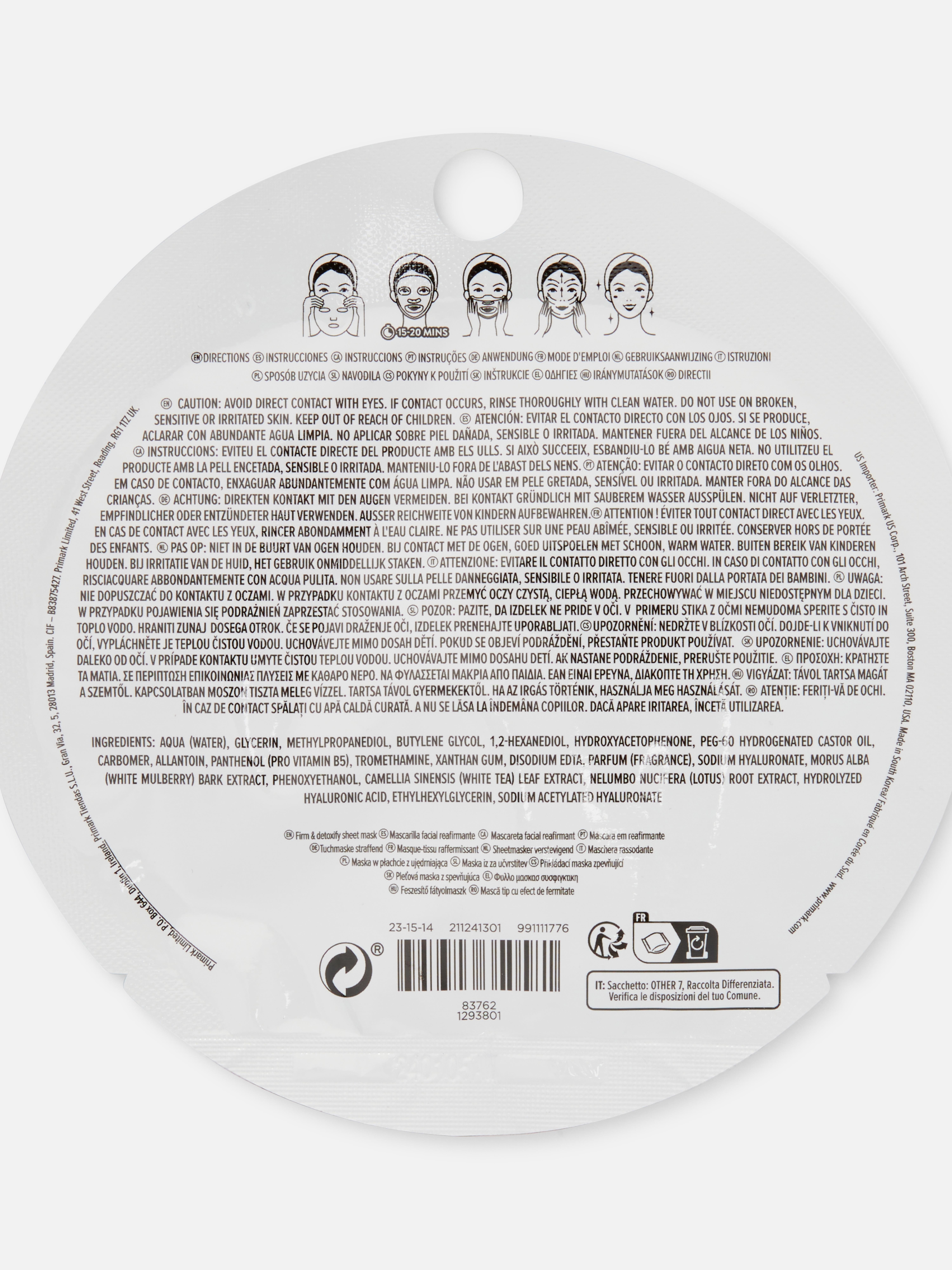 PS... Firm and Detoxify Face Mask