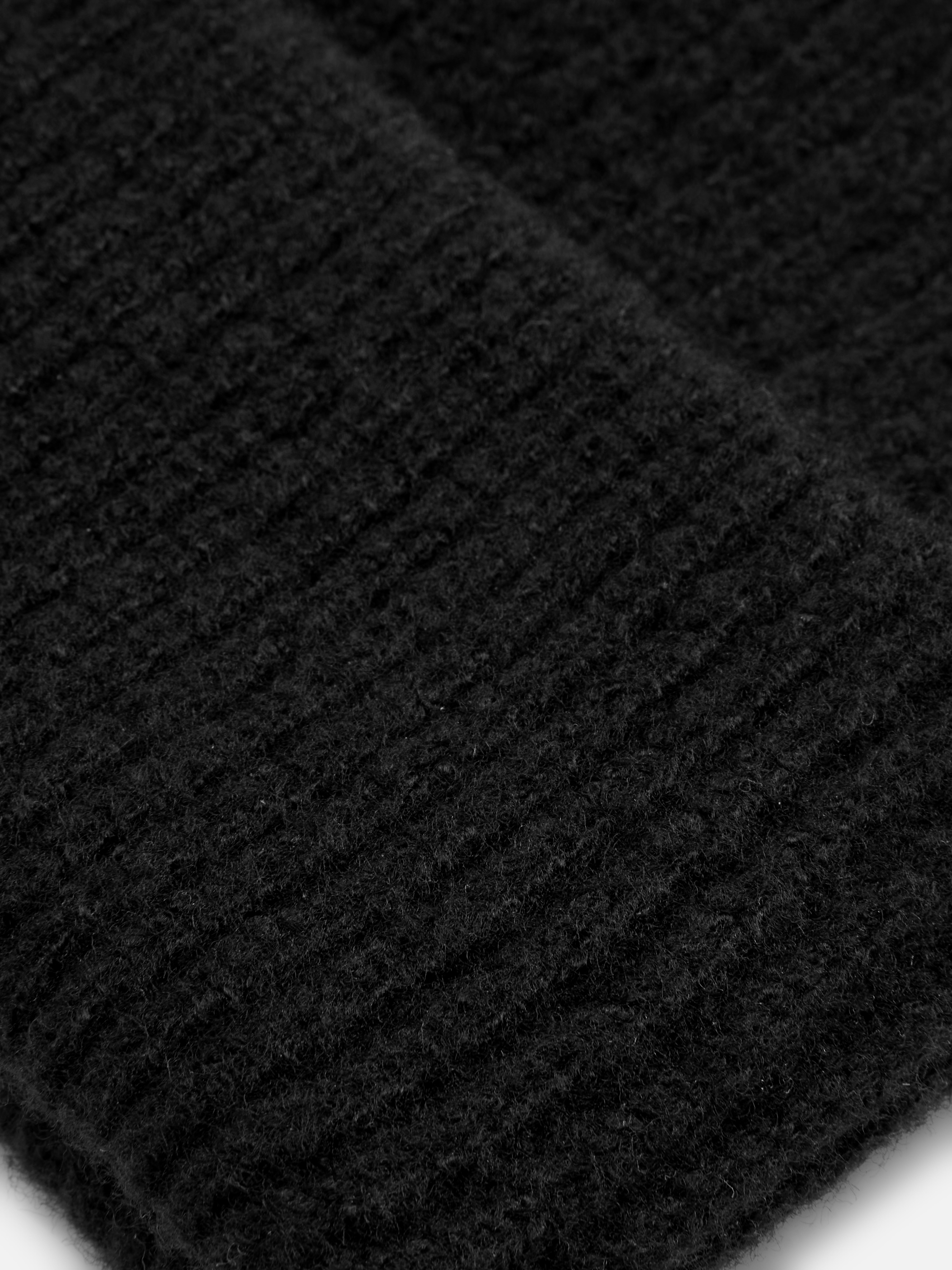 Grof gebreide beanie met omslag