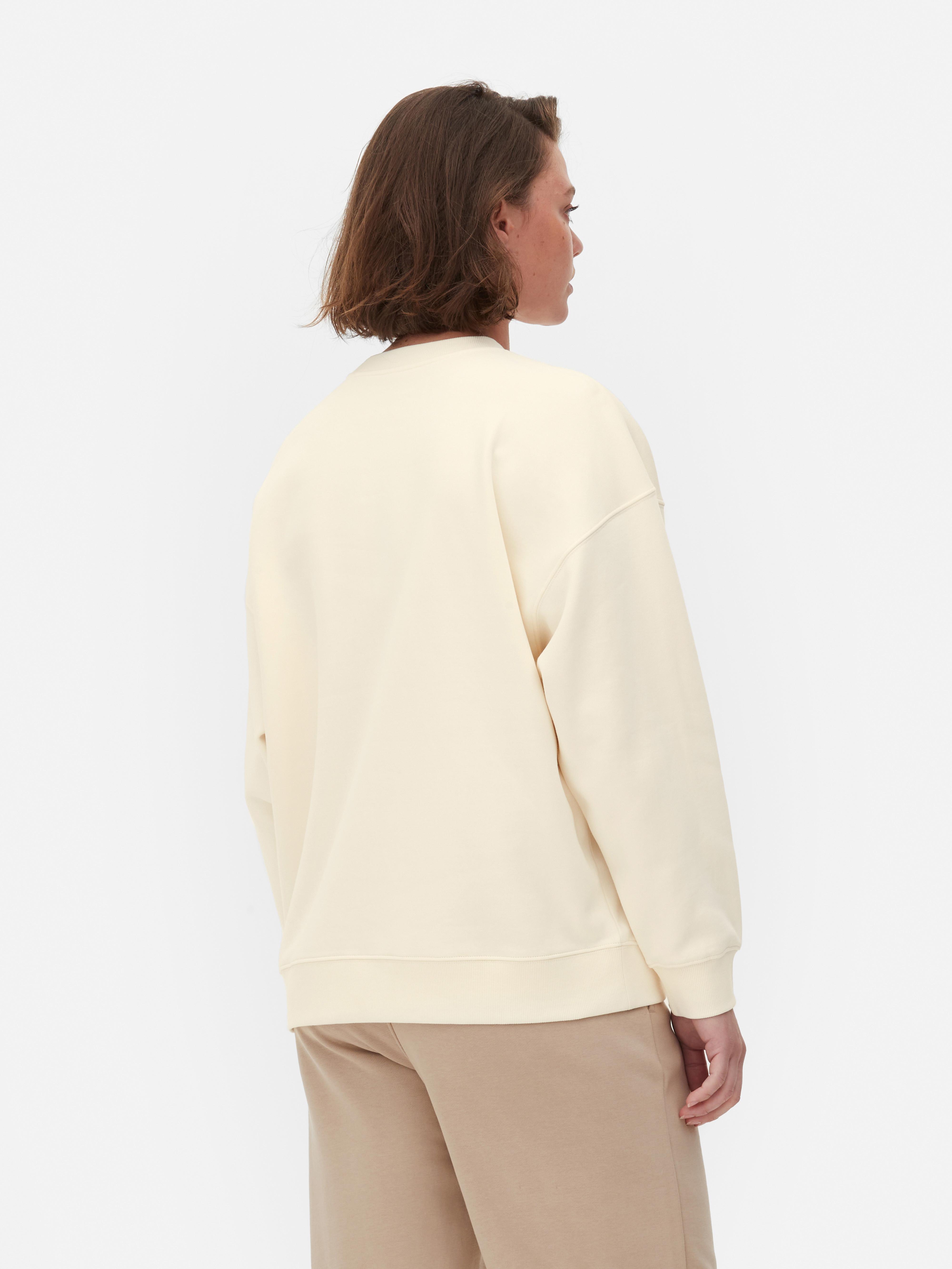 Women's Cream Rita Ora Oversized Sweatshirt Primark