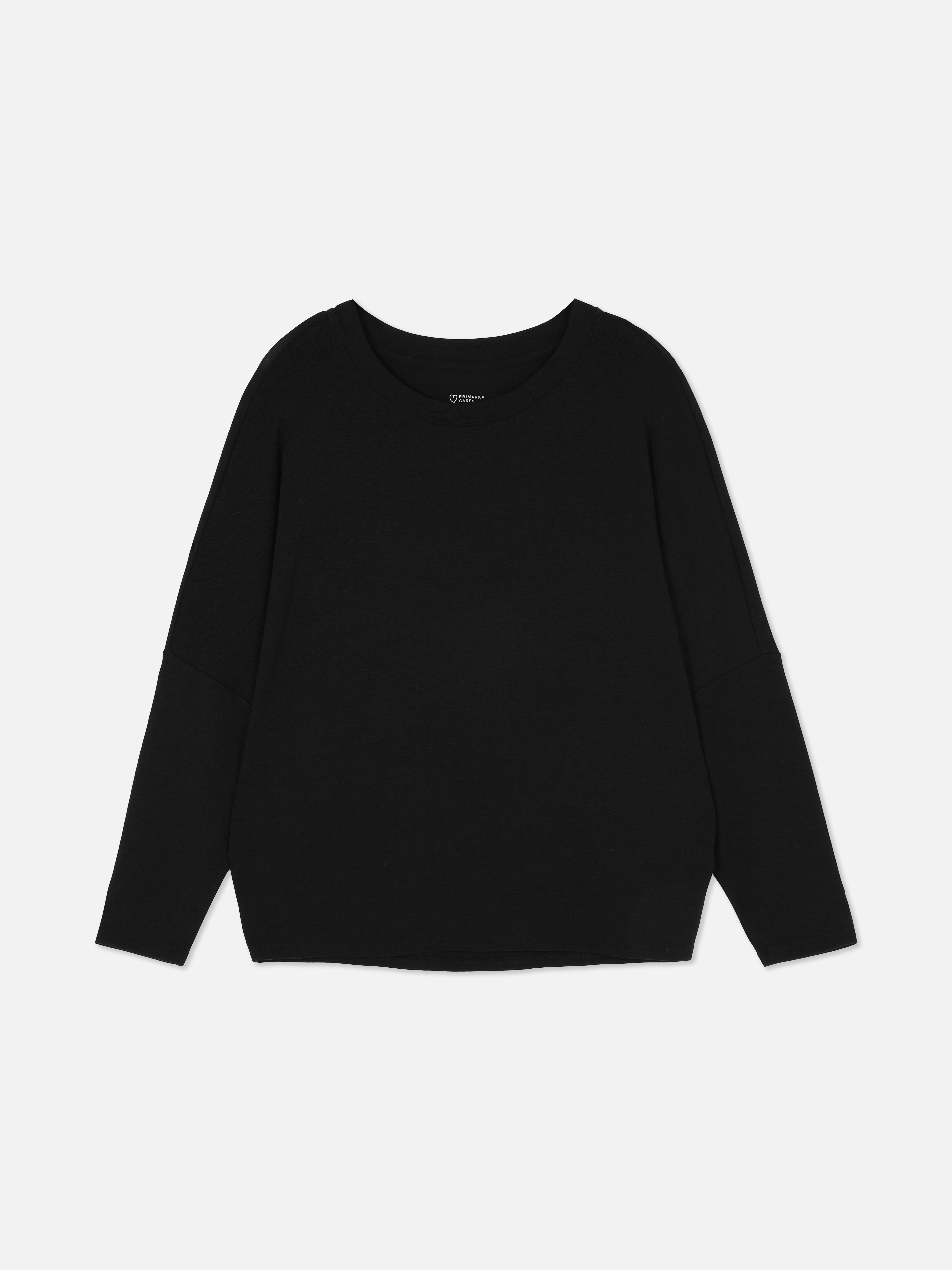 Black long sleeve t shirt primark best sale