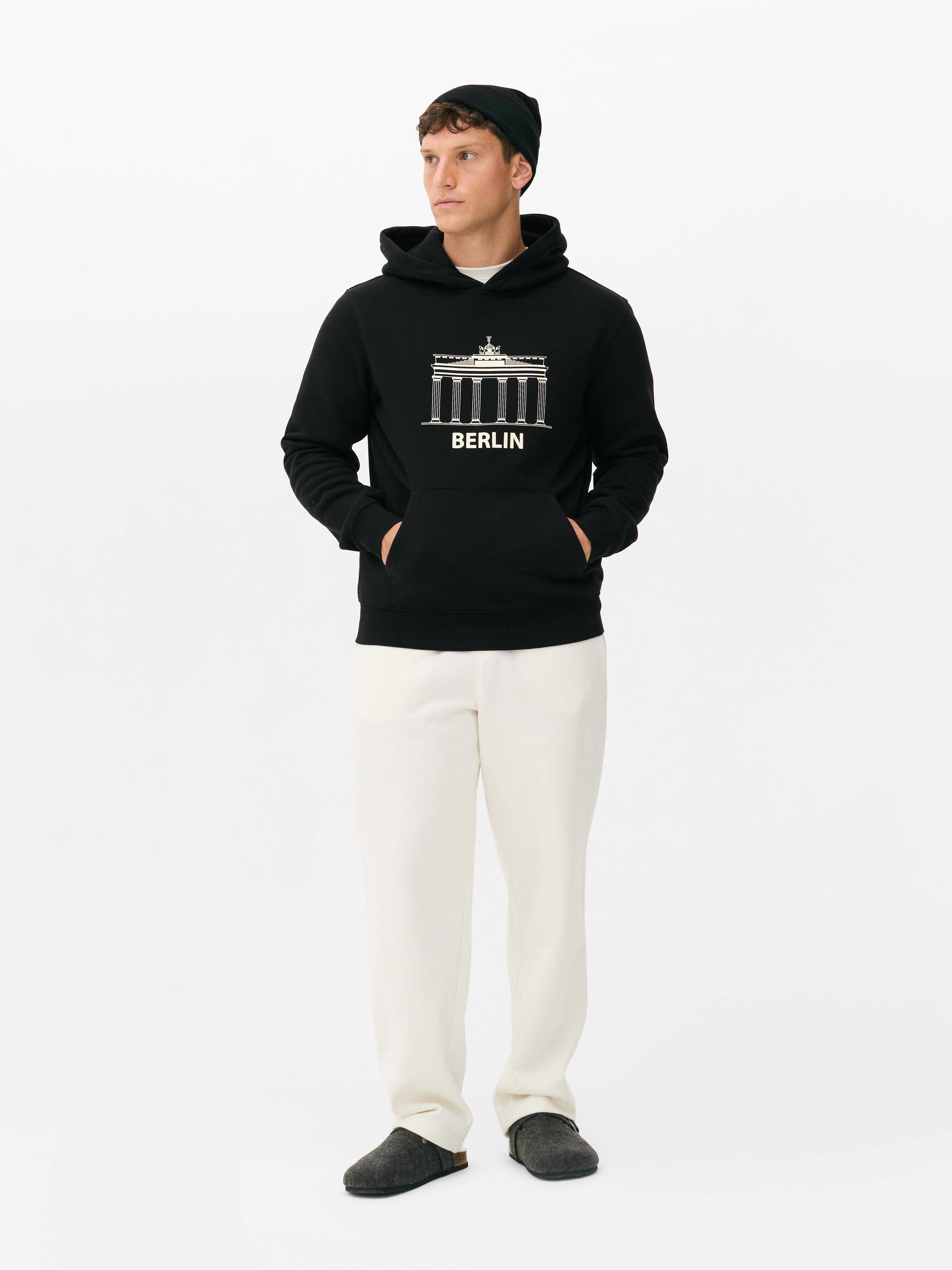 „Berlin“ Hoodie mit Grafik