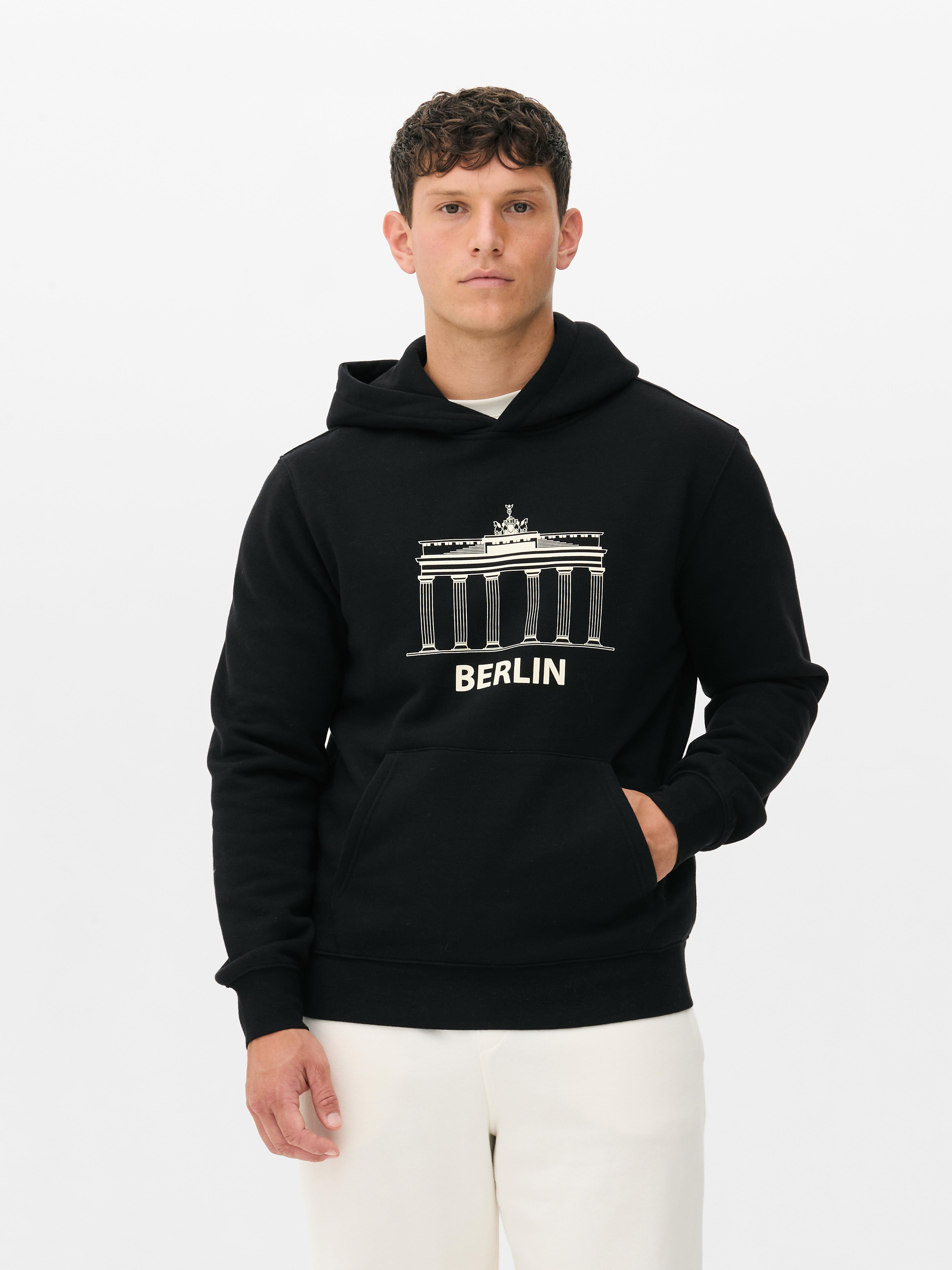 „Berlin“ Hoodie mit Grafik