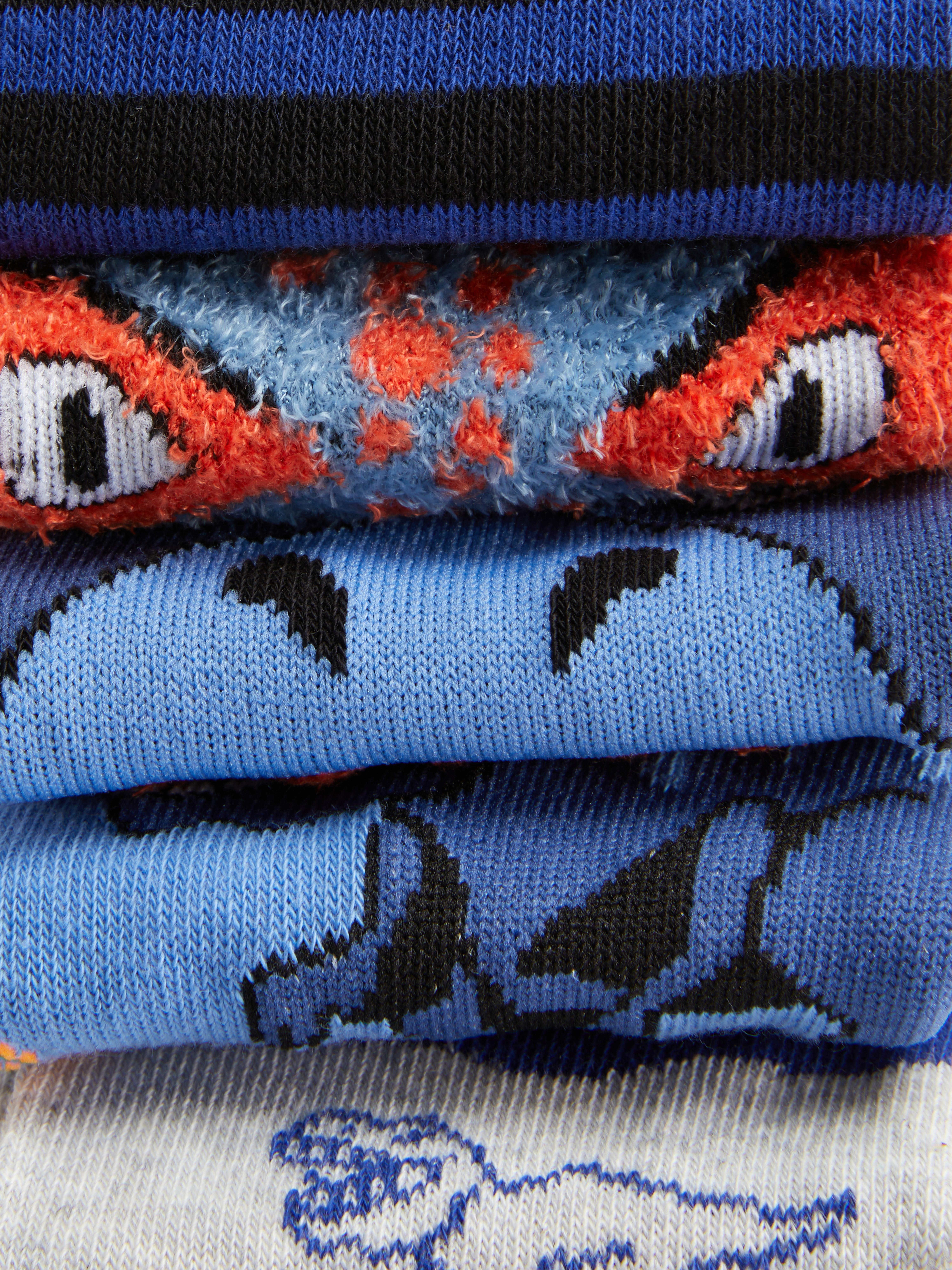 5 paires de socquettes fantaisie à motif dinosaure