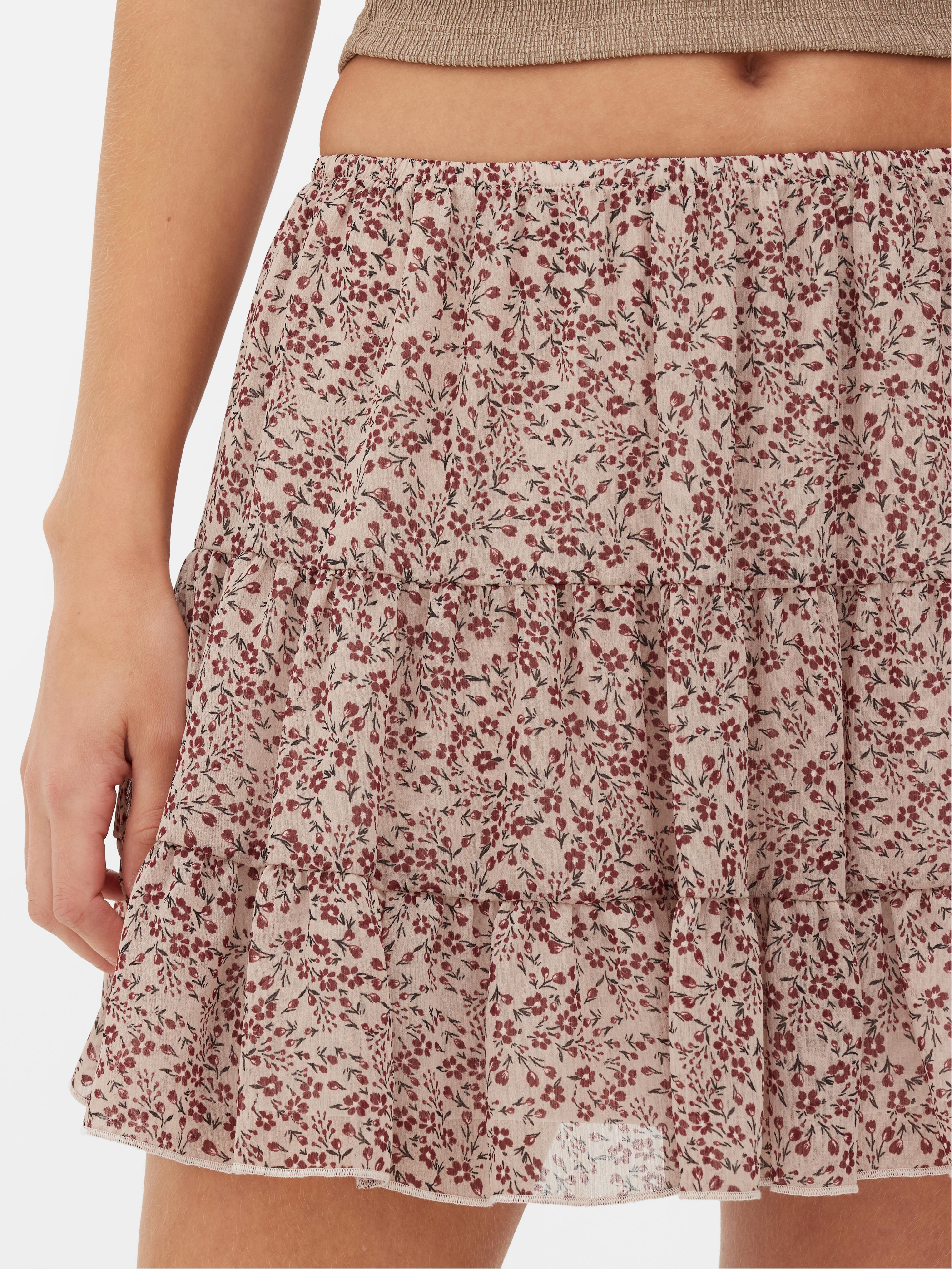 Chiffon skirt overlay best sale