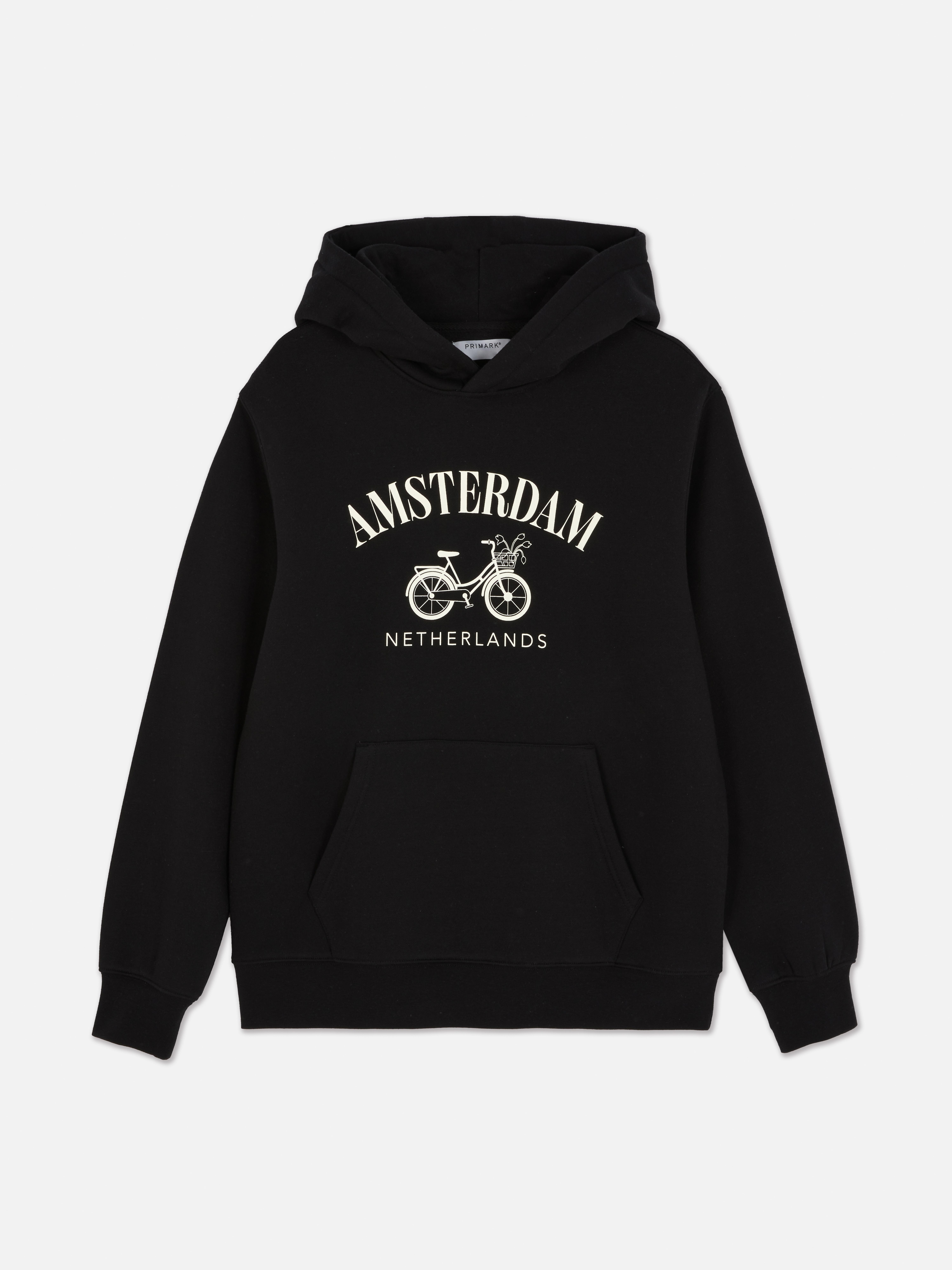 Hoodie met Amsterdam-print