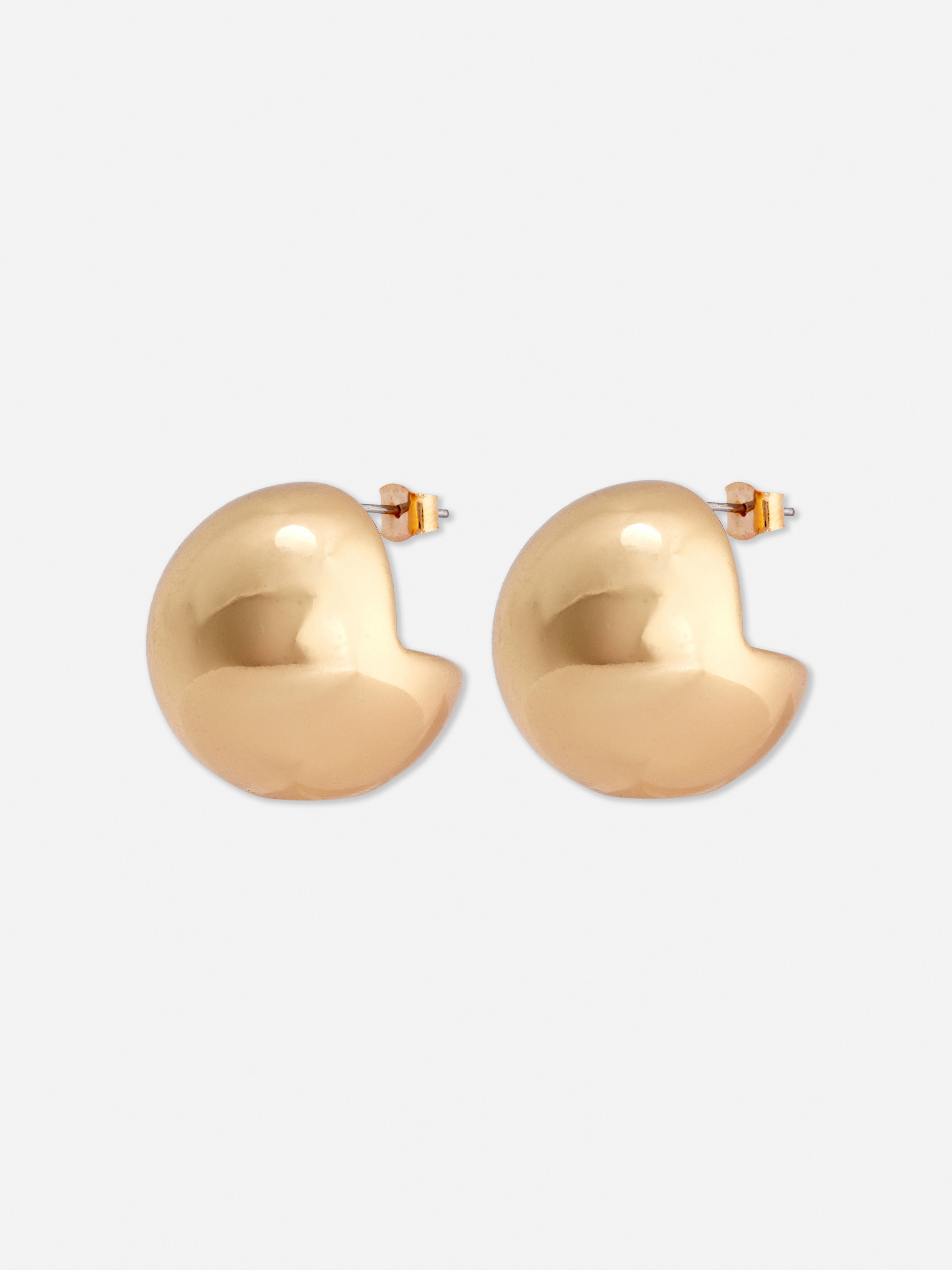 Womens Cutout Orb Stud Earrings - White | Penneys