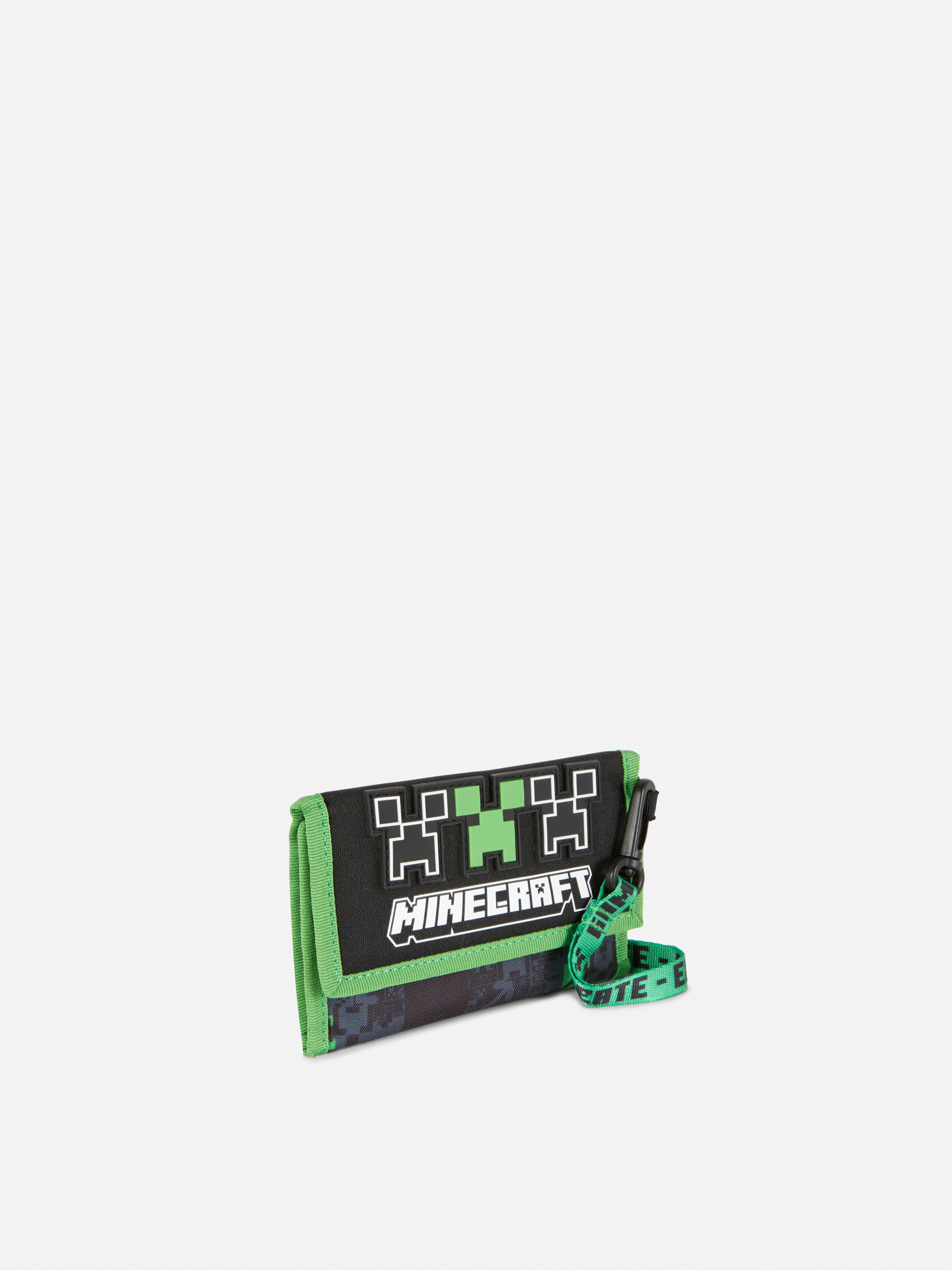 Boys Green Minecraft Creeper Wallet Primark