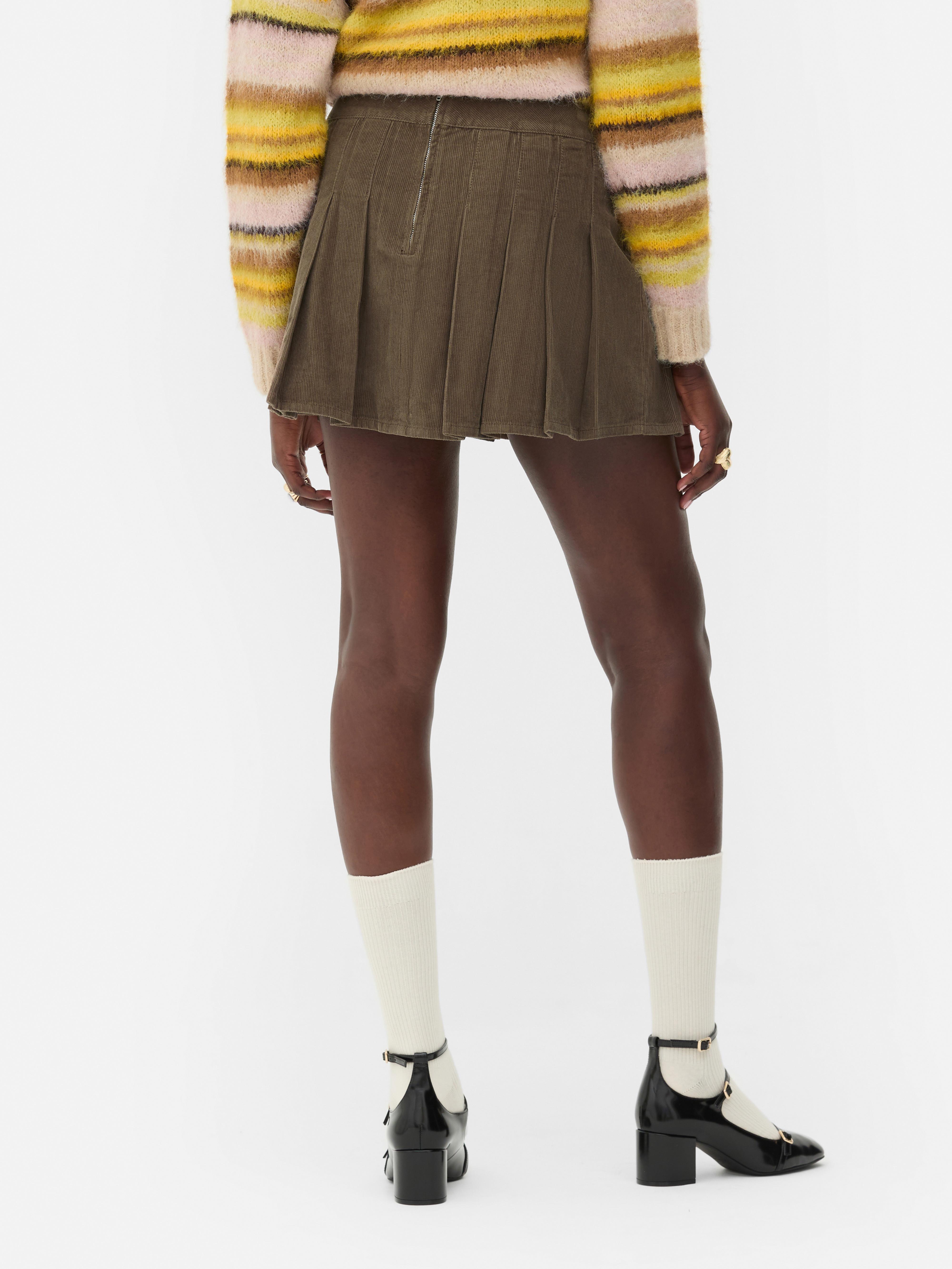 Black cord skirt primark sale