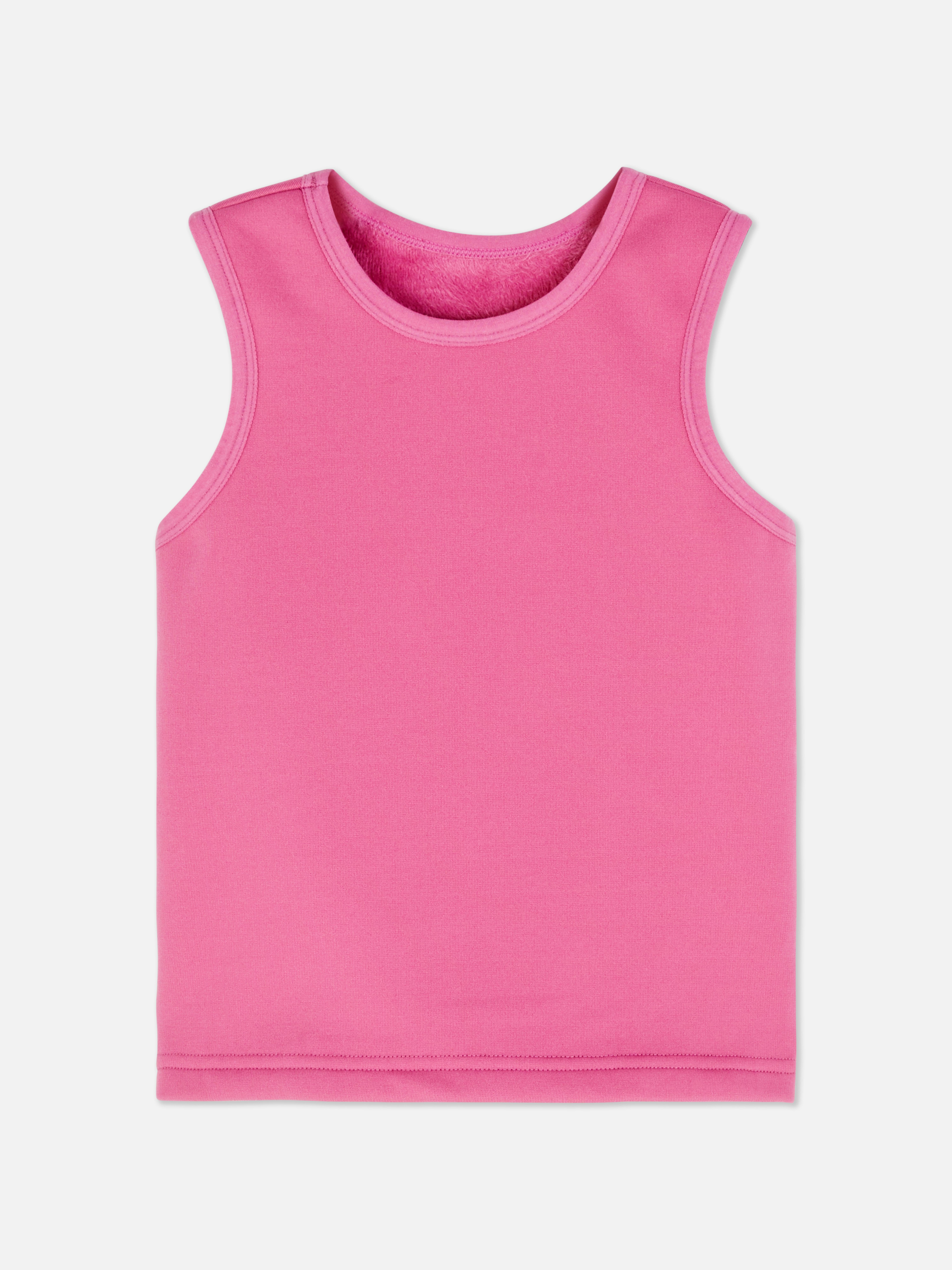 Girls Pink Fleece Lined Vest Primark