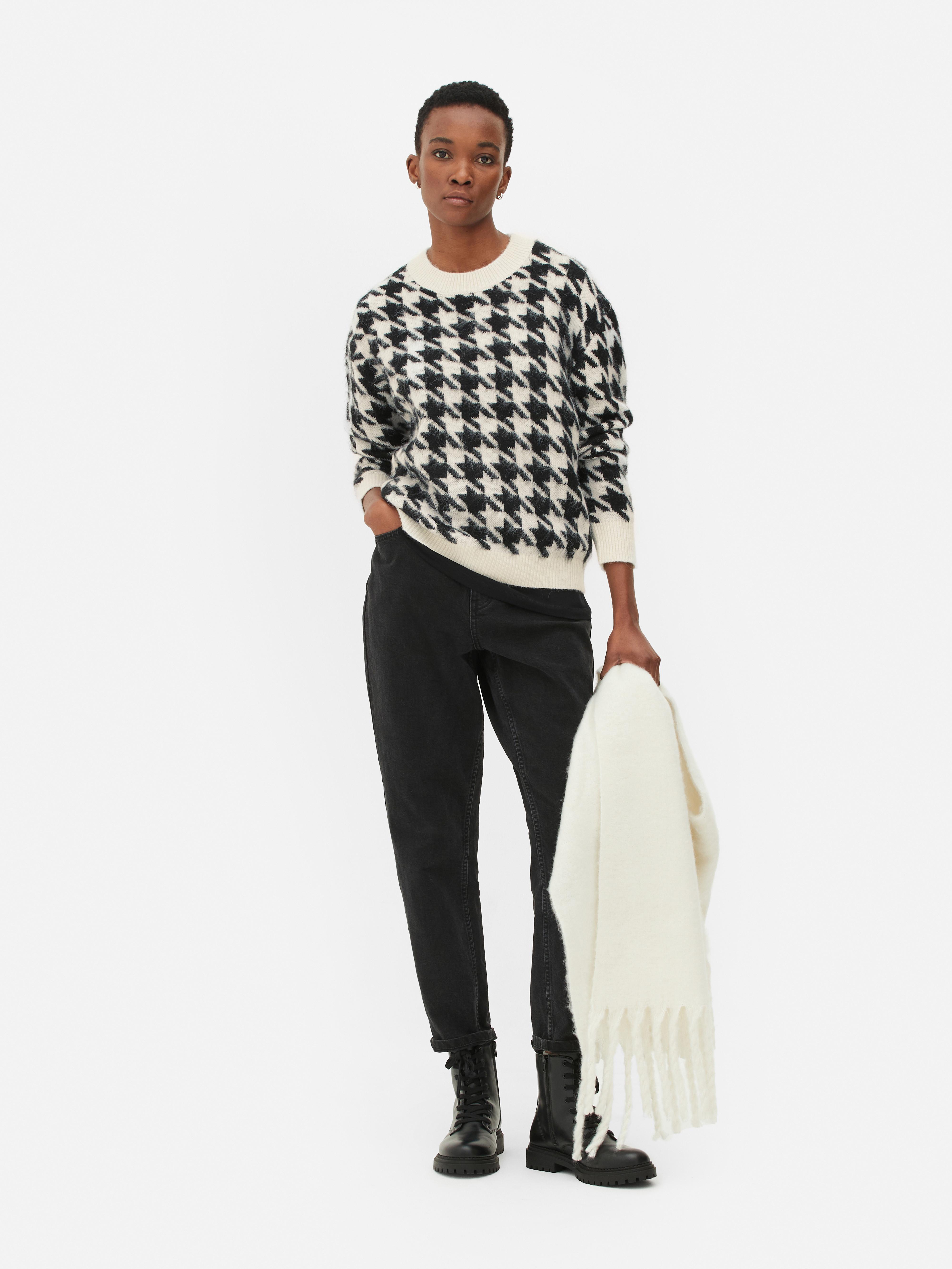 Pull pied de poule femme hotsell
