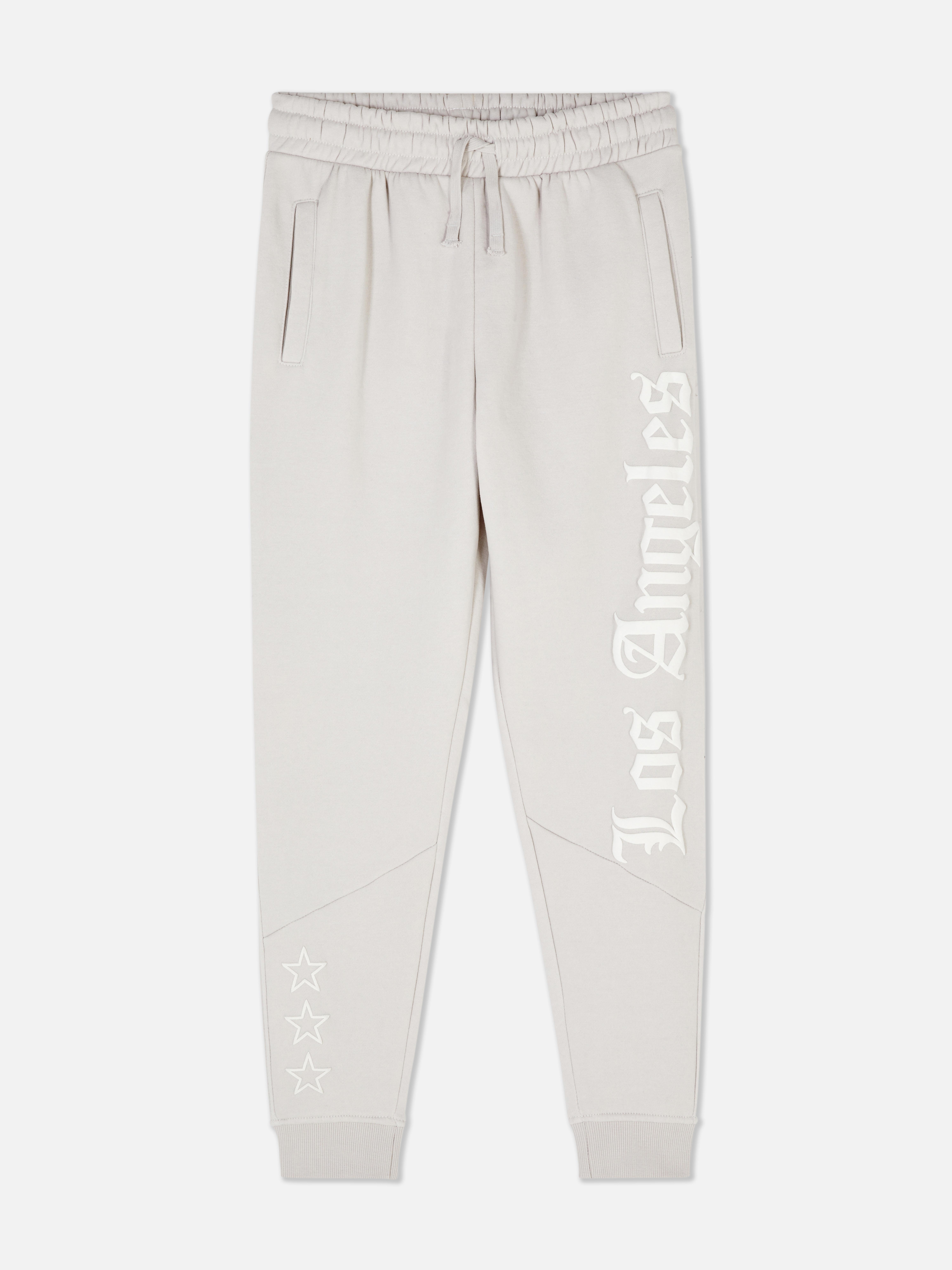 Slogan joggers hotsell
