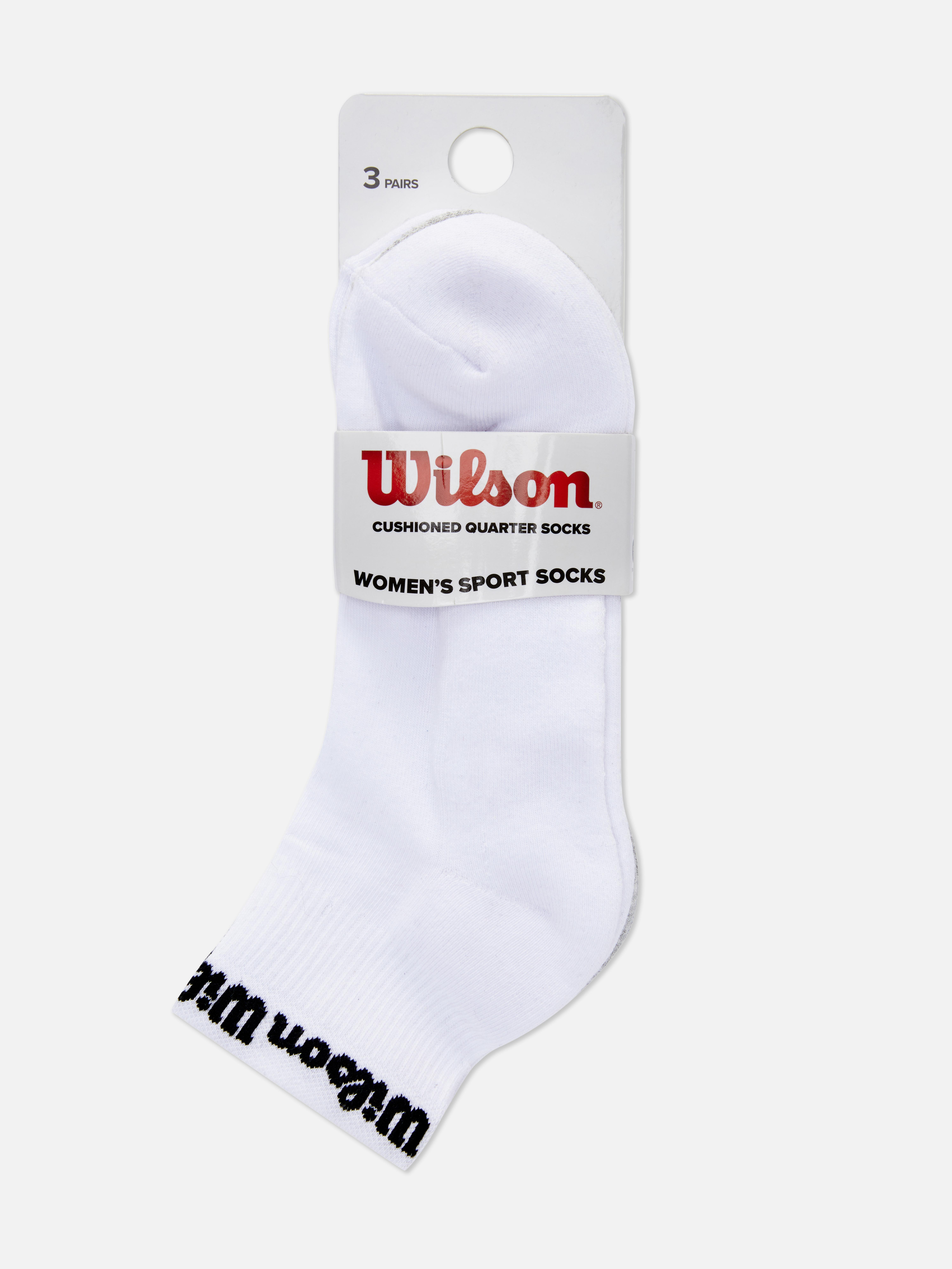 3-Pack Wilson Quarter Crew Socks