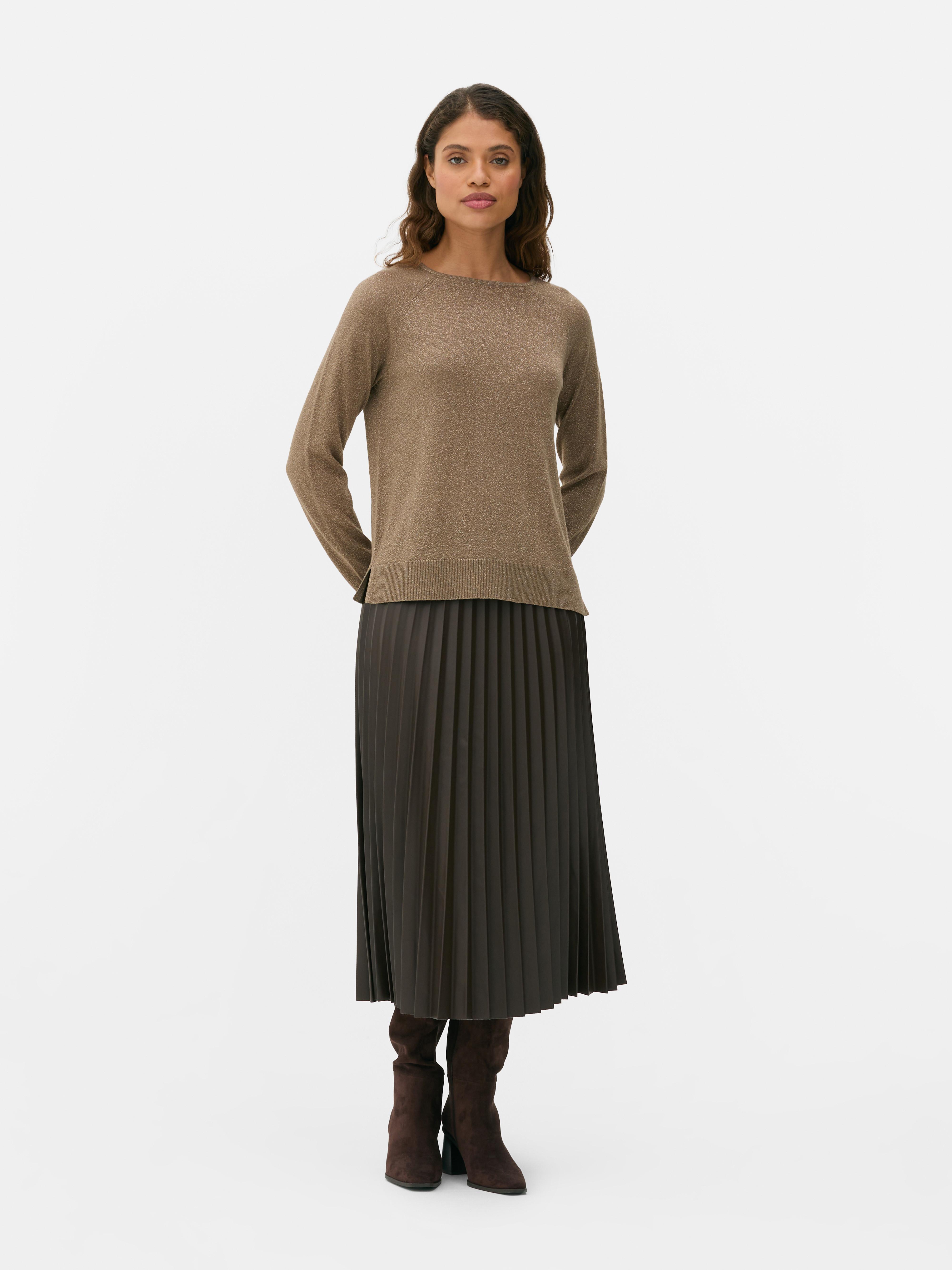 Camisola malha fina cintilante