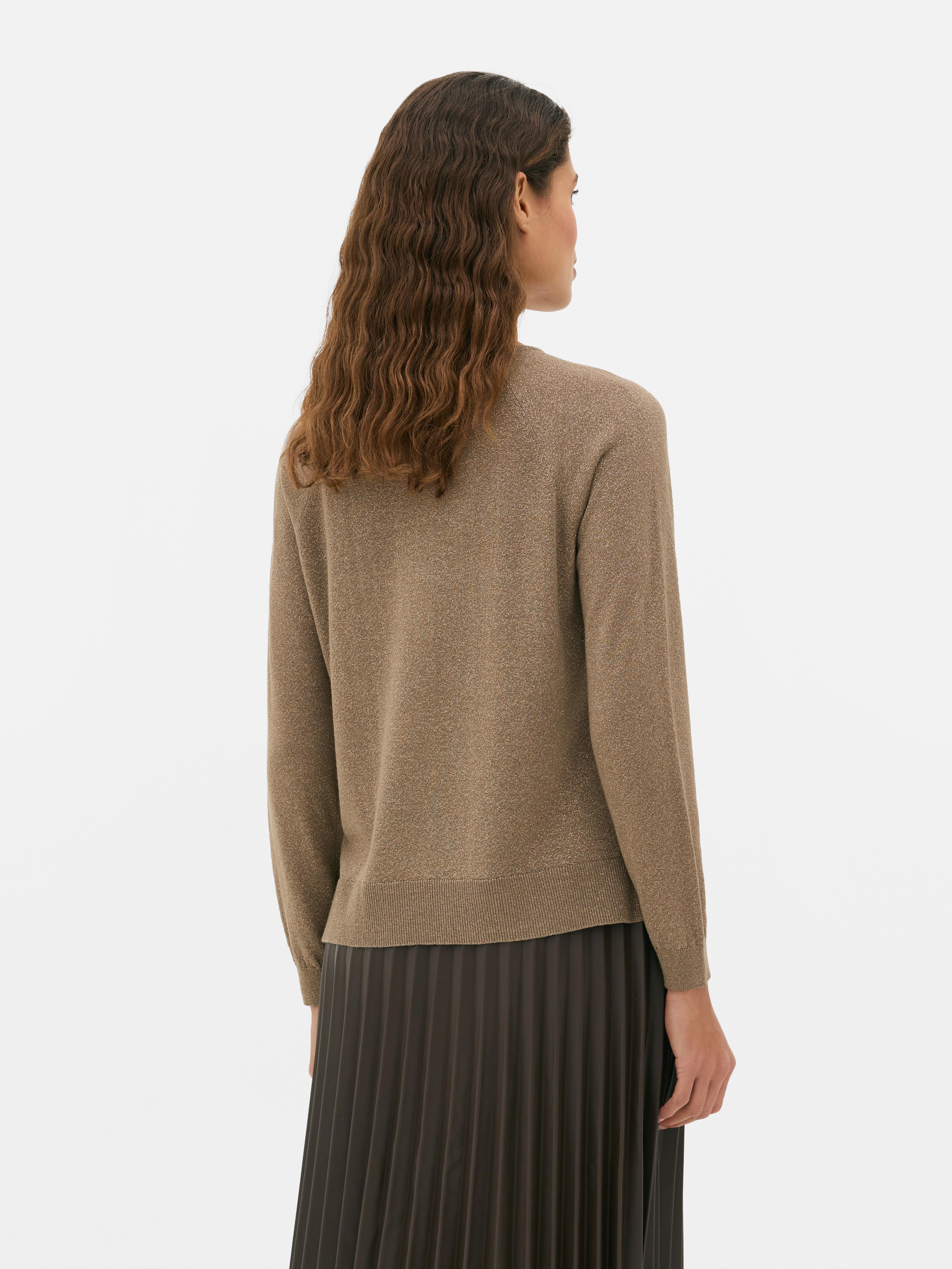 Camisola malha fina cintilante