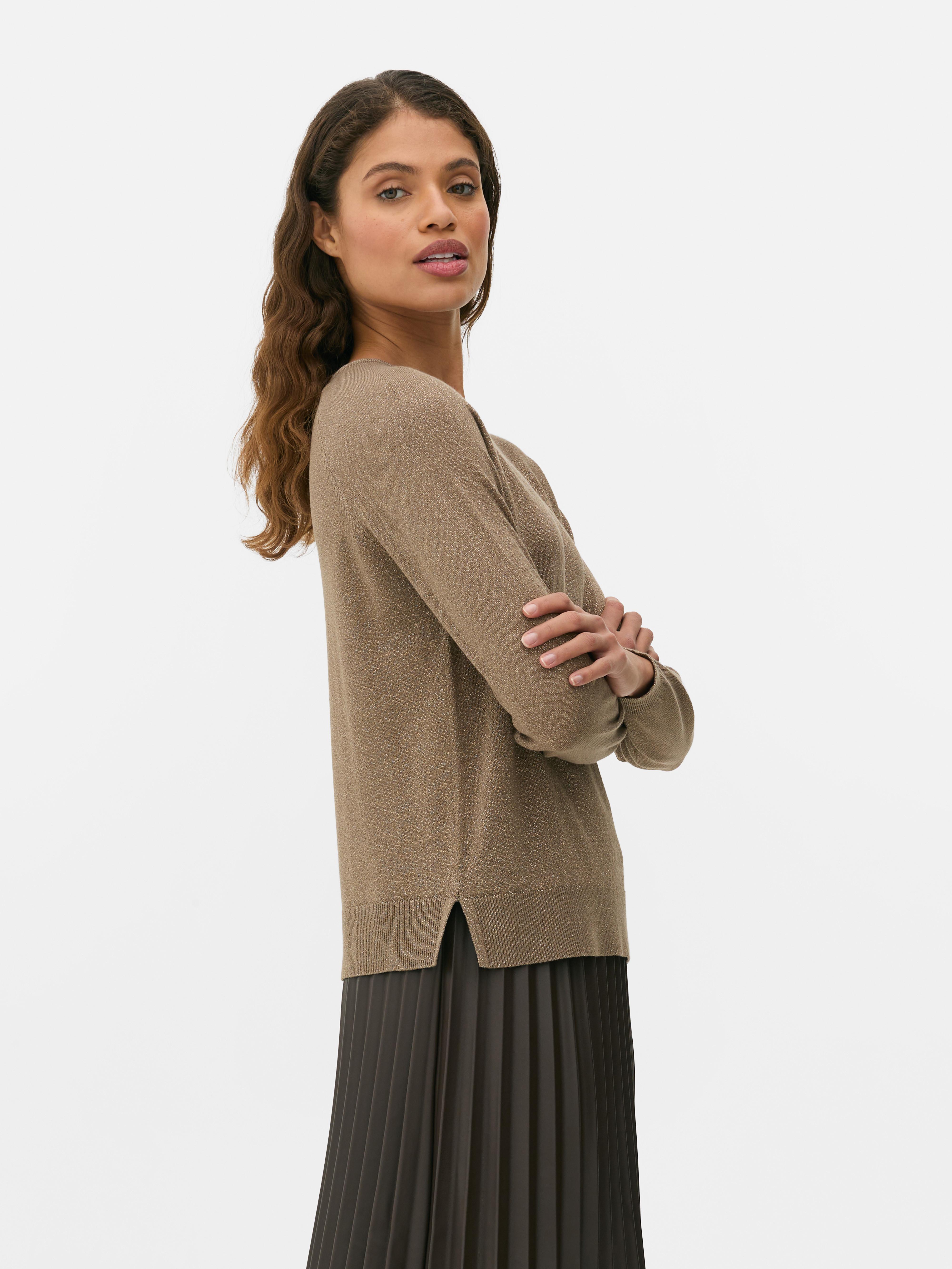 Camisola malha fina cintilante