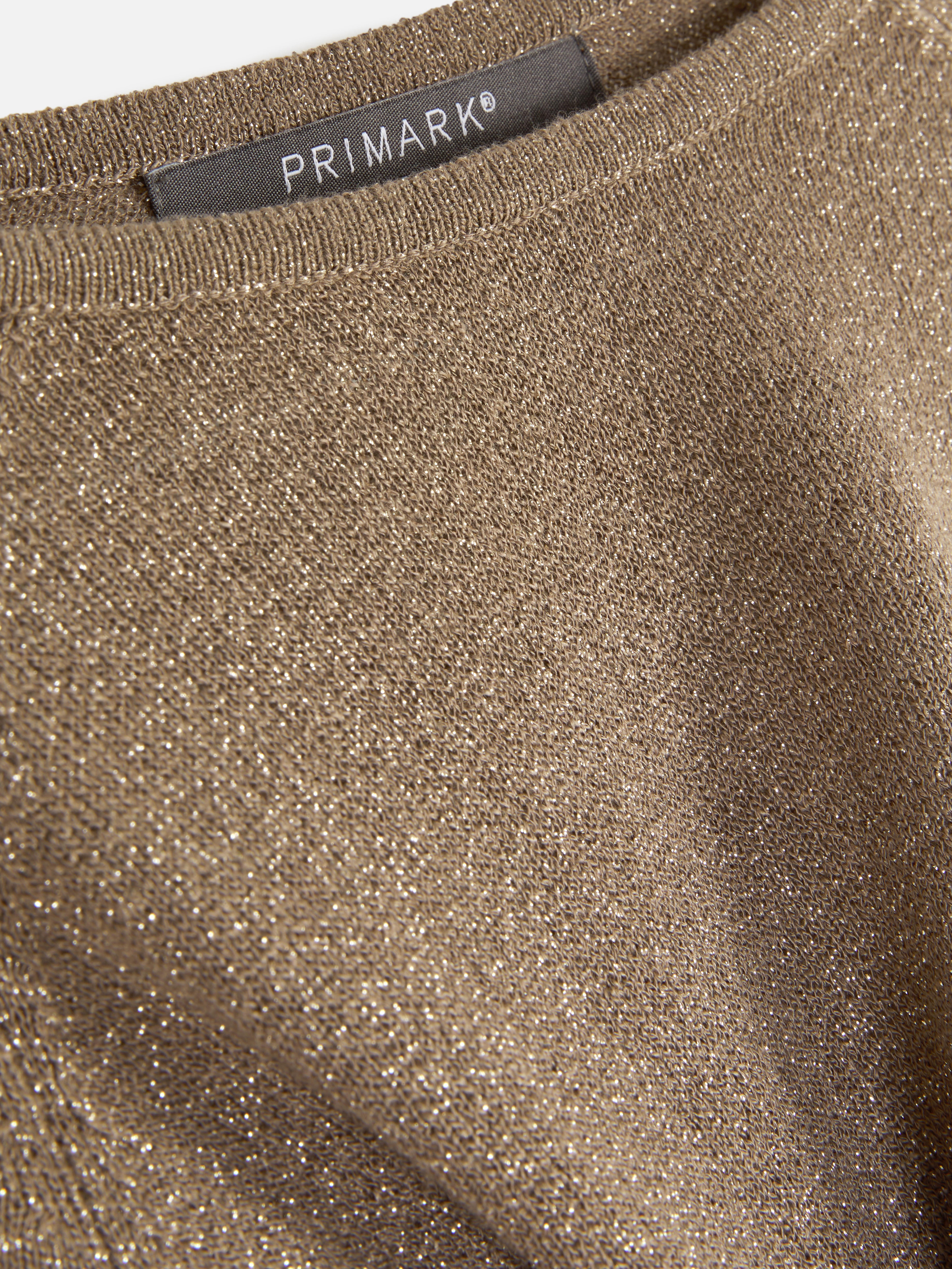 Camisola malha fina cintilante