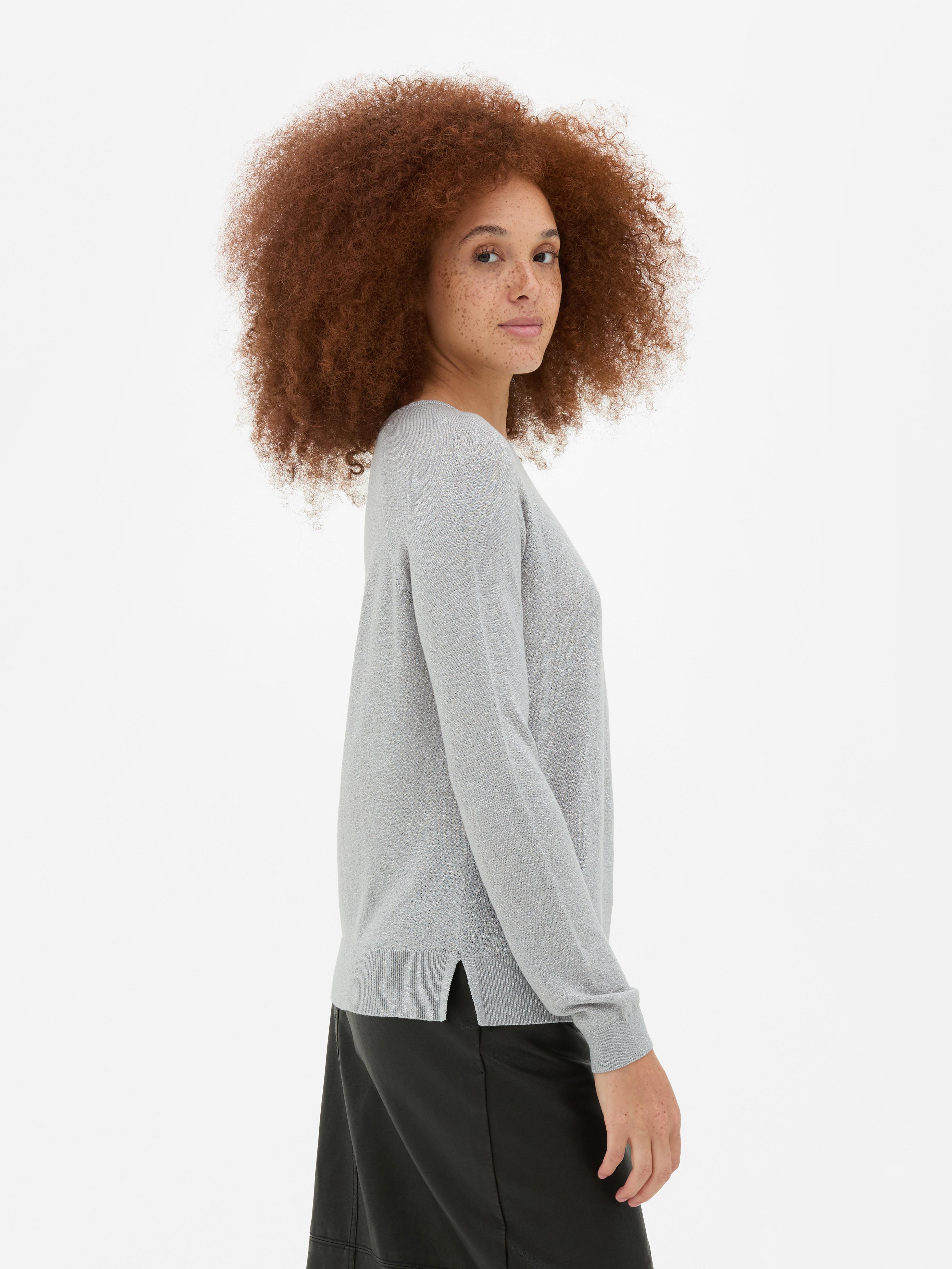 Camisola malha fina cintilante