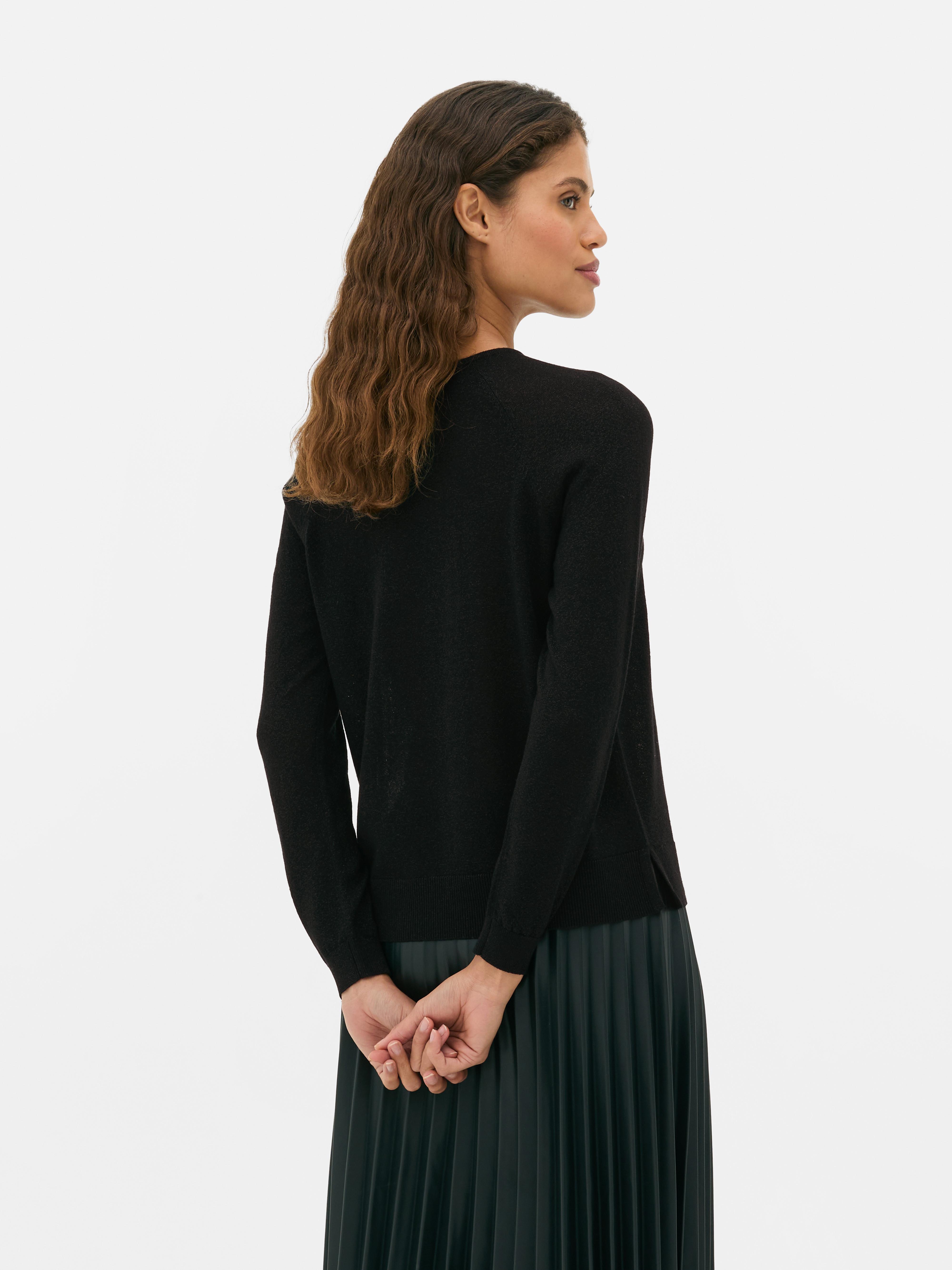 Camisola malha fina cintilante