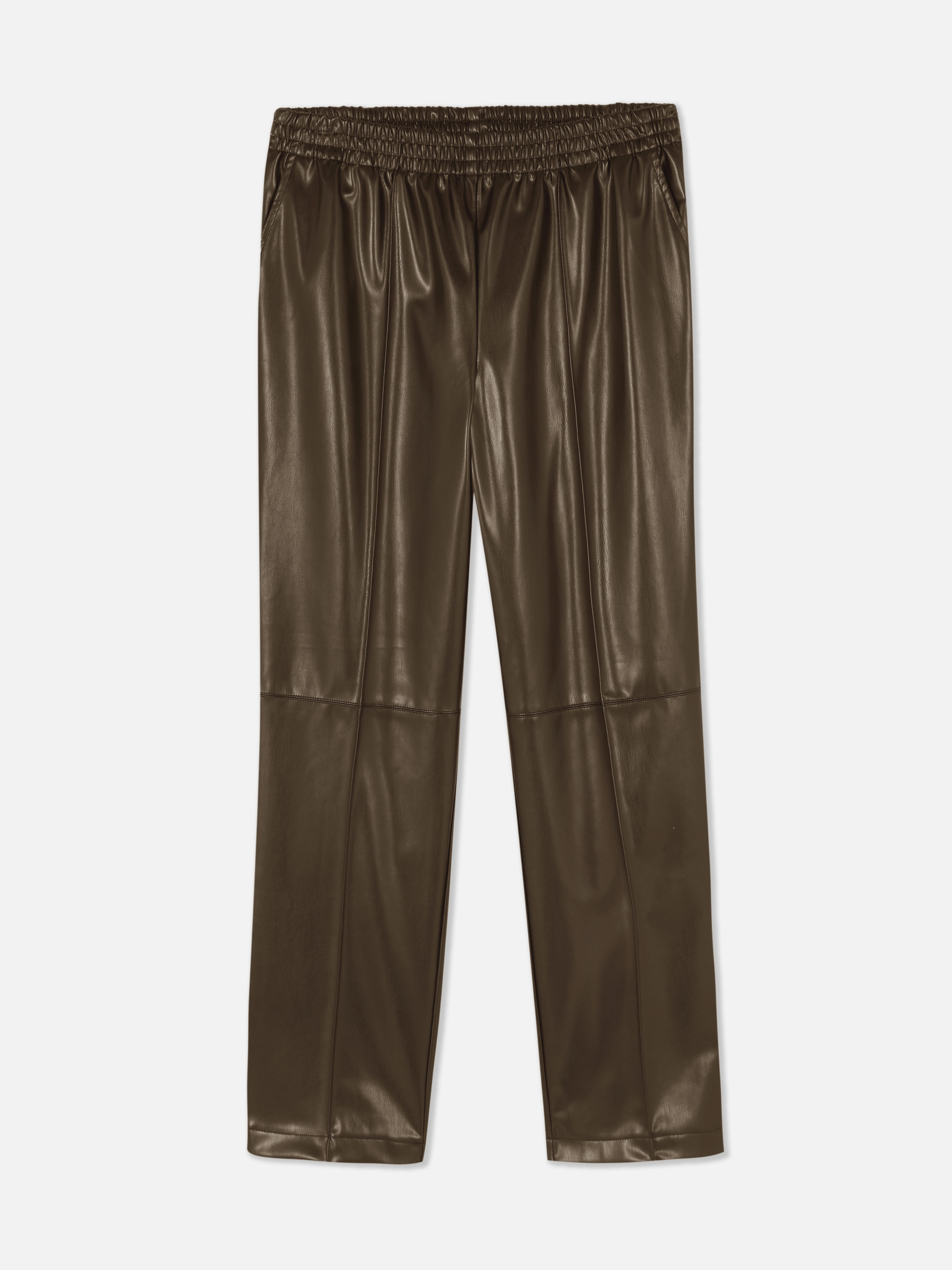 Faux leather joggers h&m new arrivals