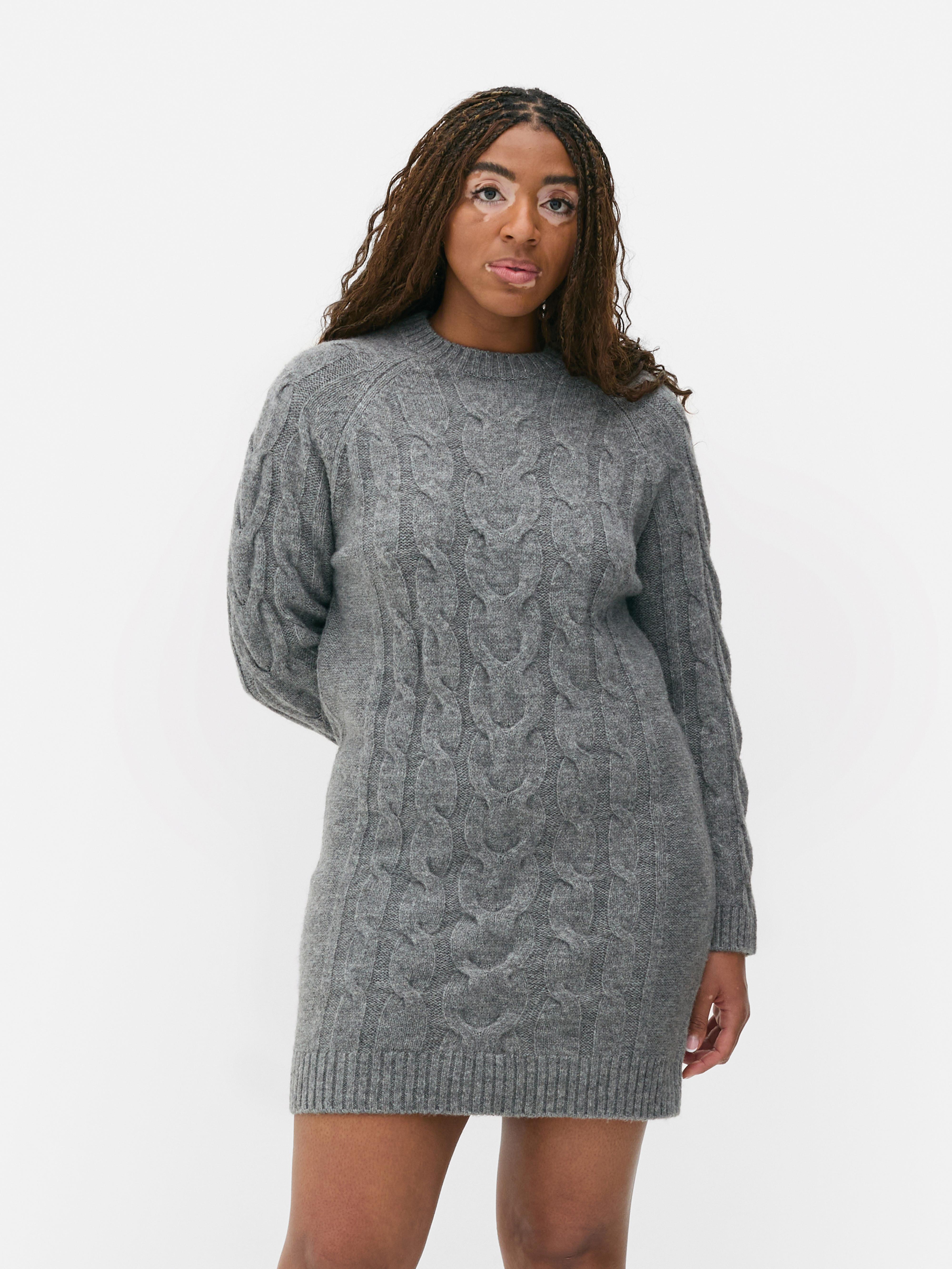 Plus size cable knit sweater dress hotsell