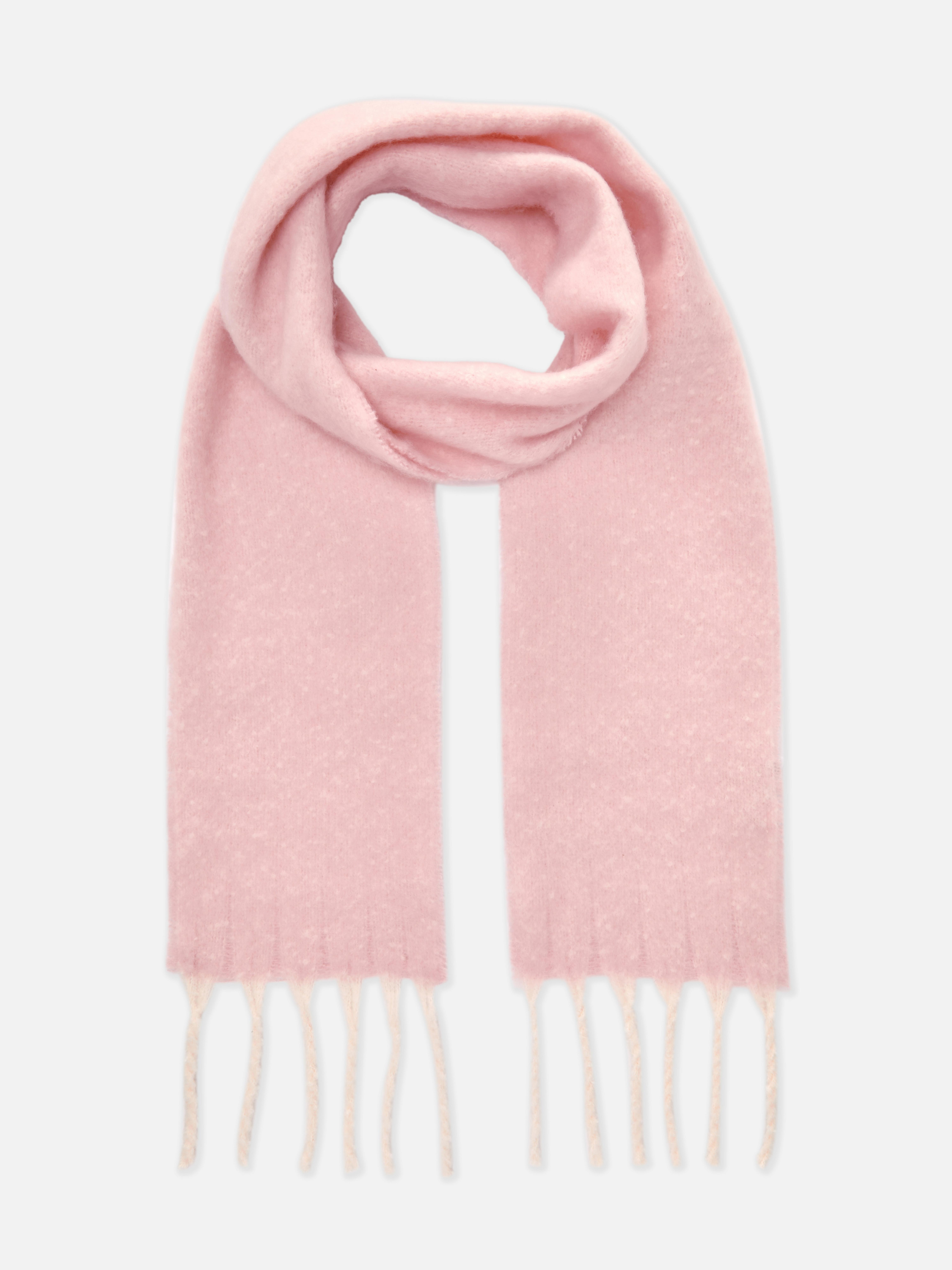 Women s Light Pink Soft Brushed Skinny Scarf Primark