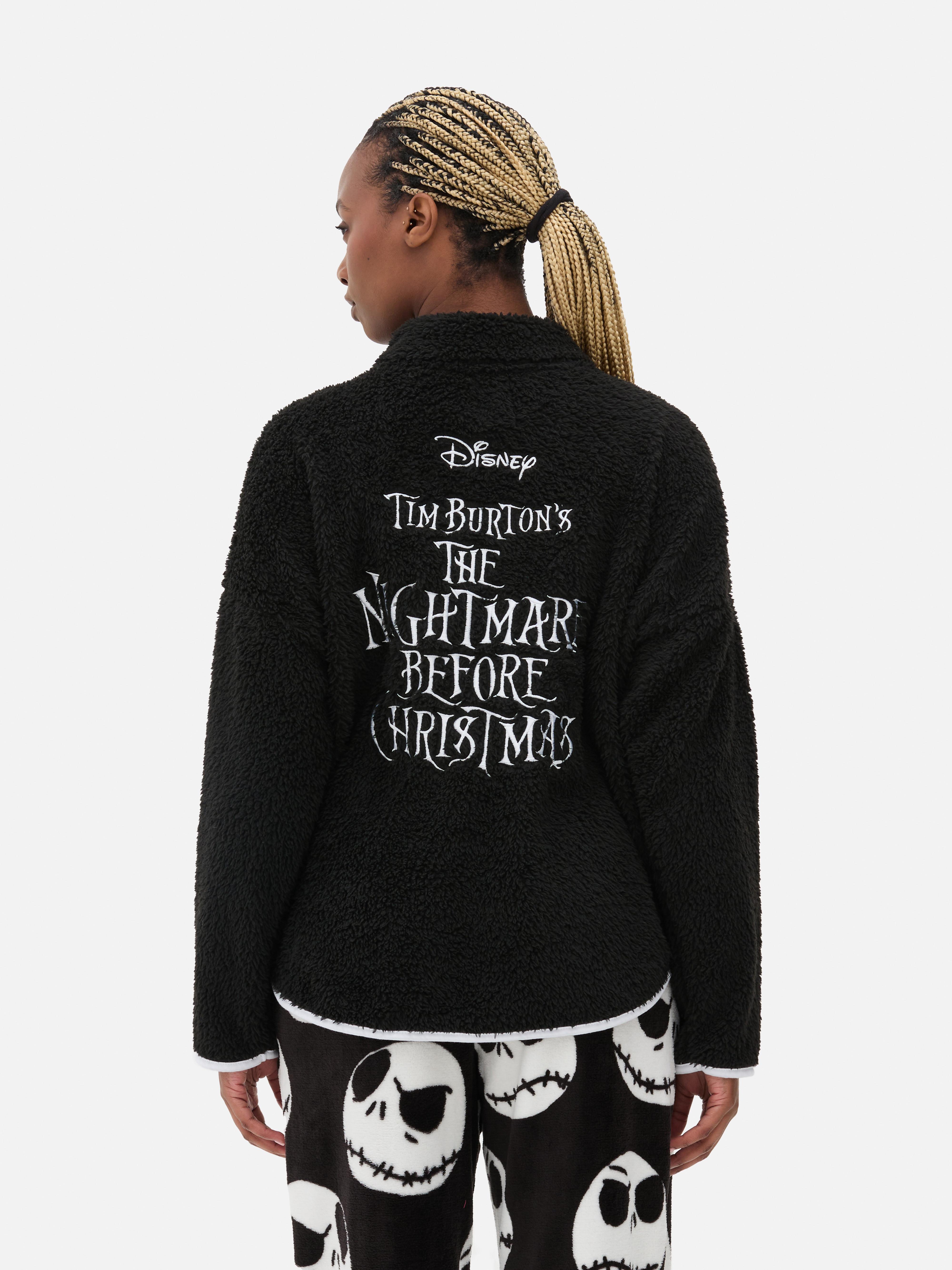 Womens Black Disney Tim Burton s The Nightmare Before Christmas Borg Pyjama Fleece Primark