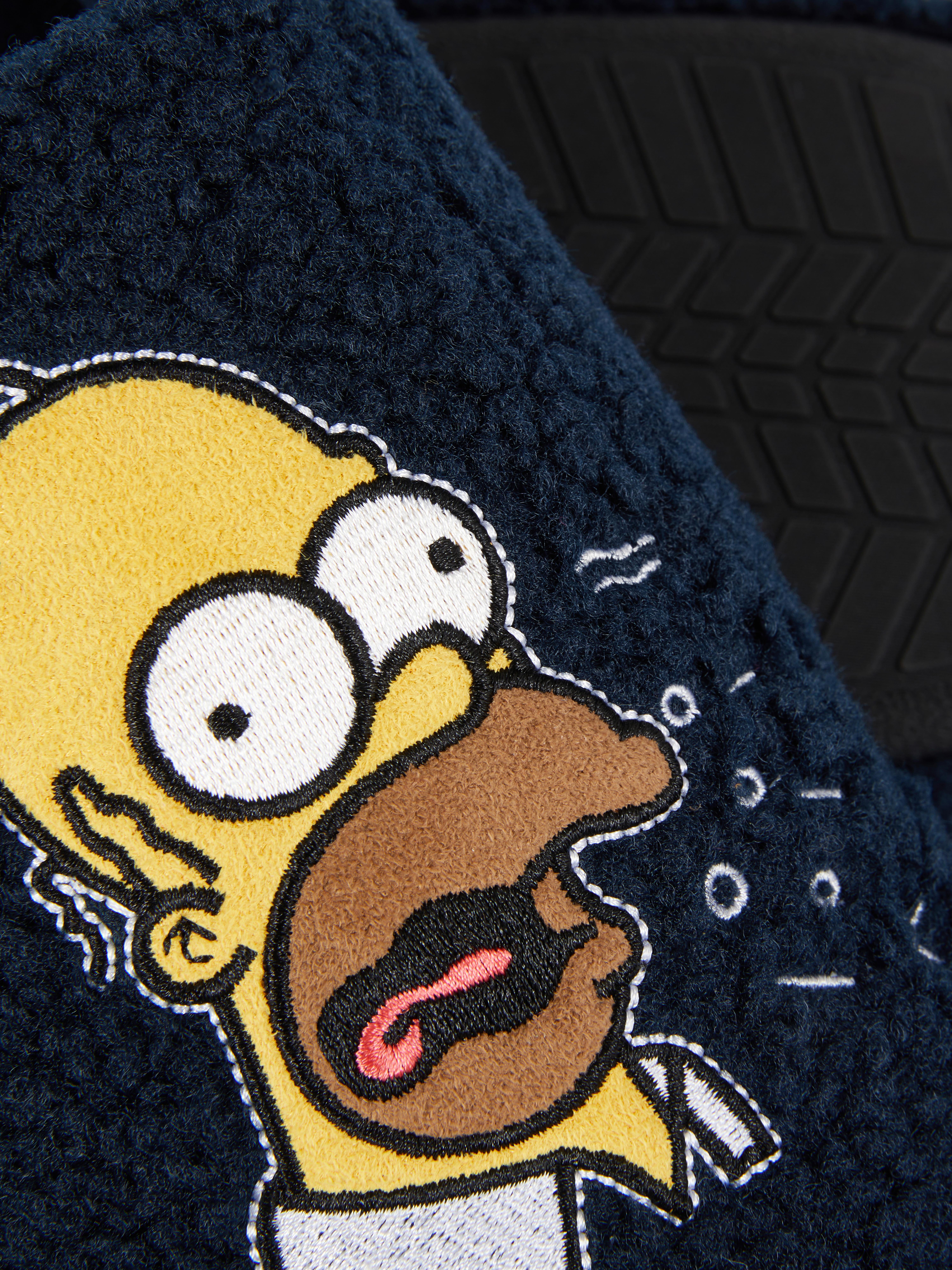 Mens Navy The Simpsons Homer Slippers Primark
