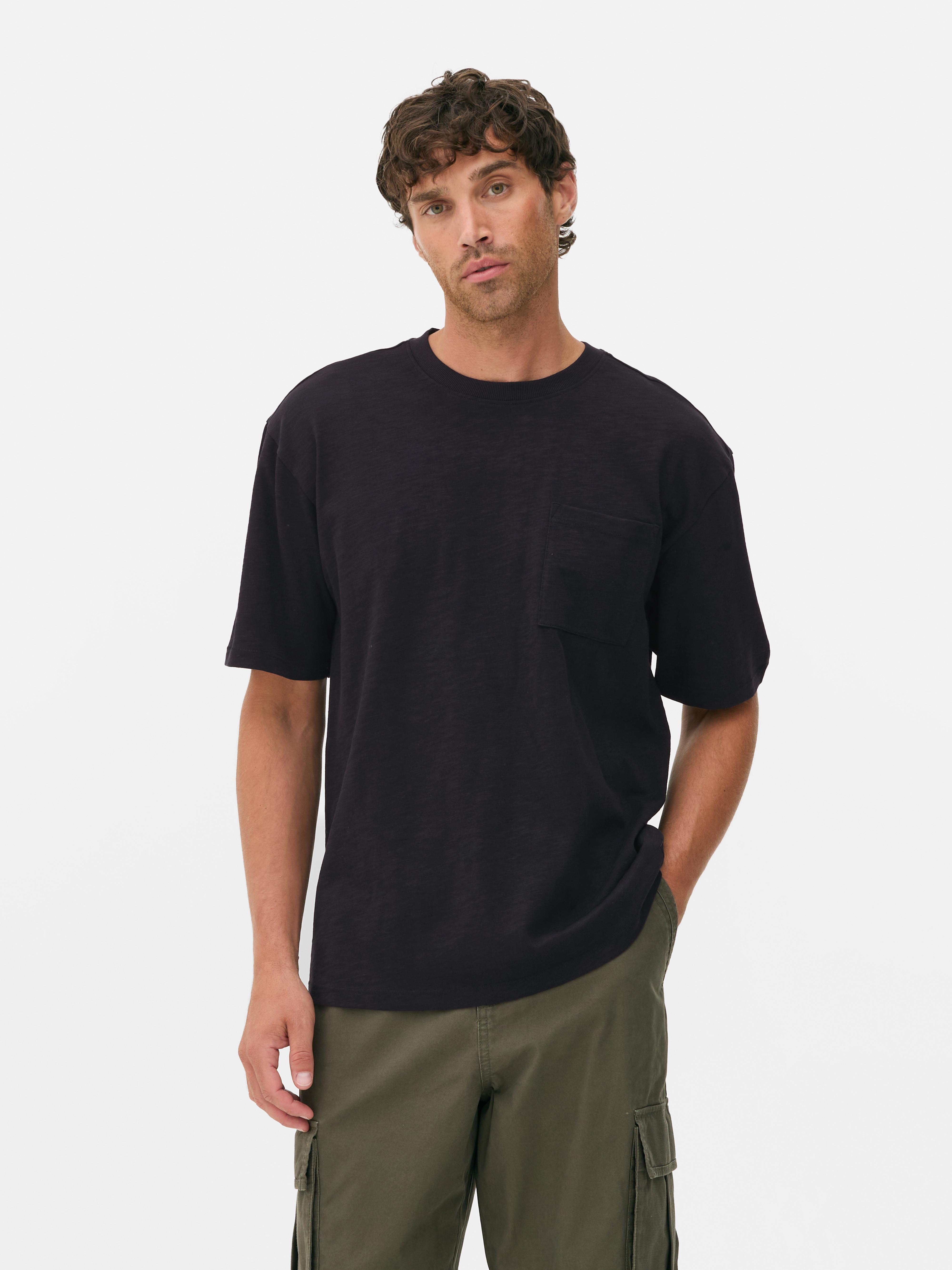 Men's Charcoal The Stronghold Chest Pocket TShirt Primark