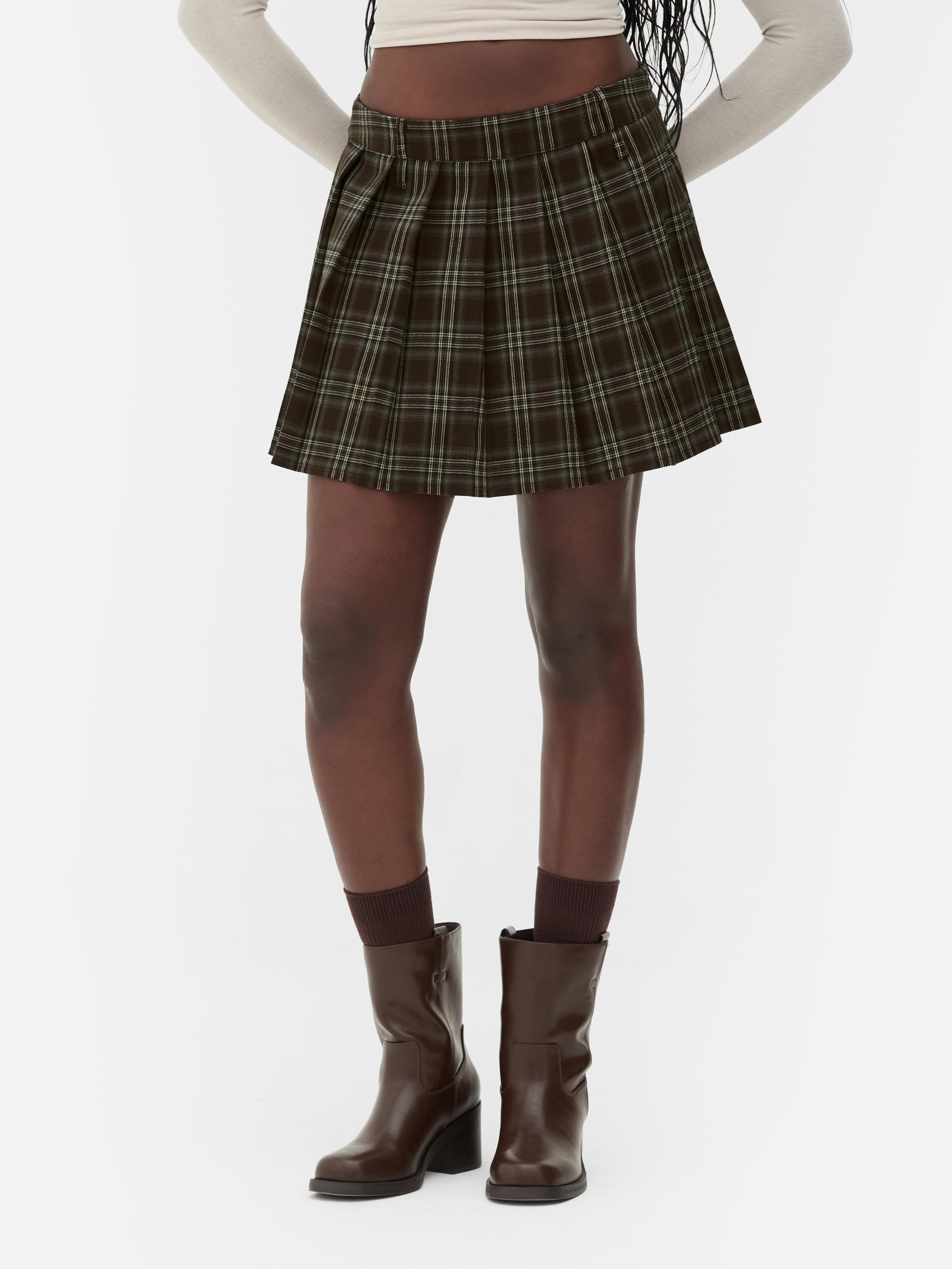 Checkered skirt universal best sale