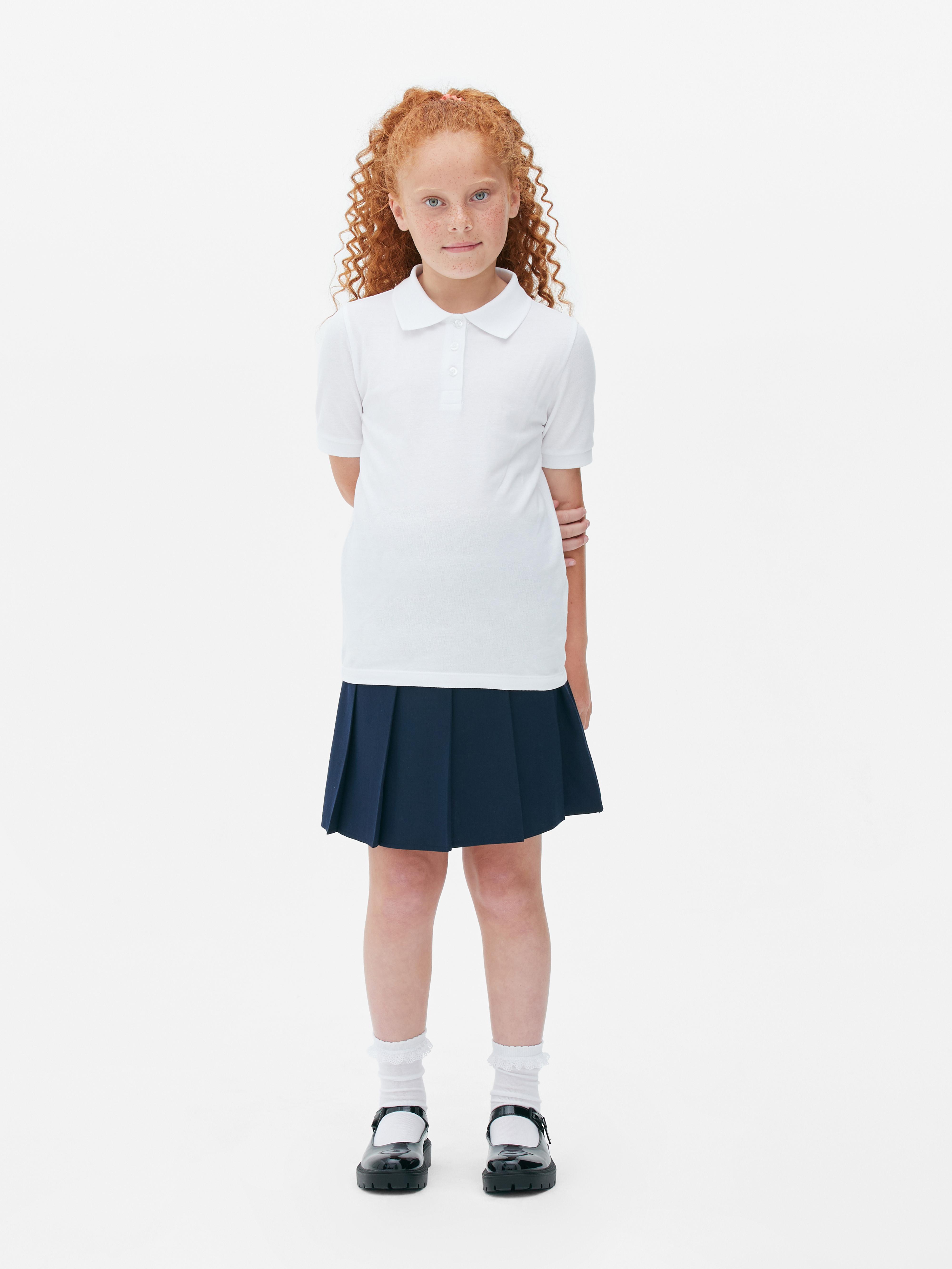 Cheap girl uniform polo shirts best sale