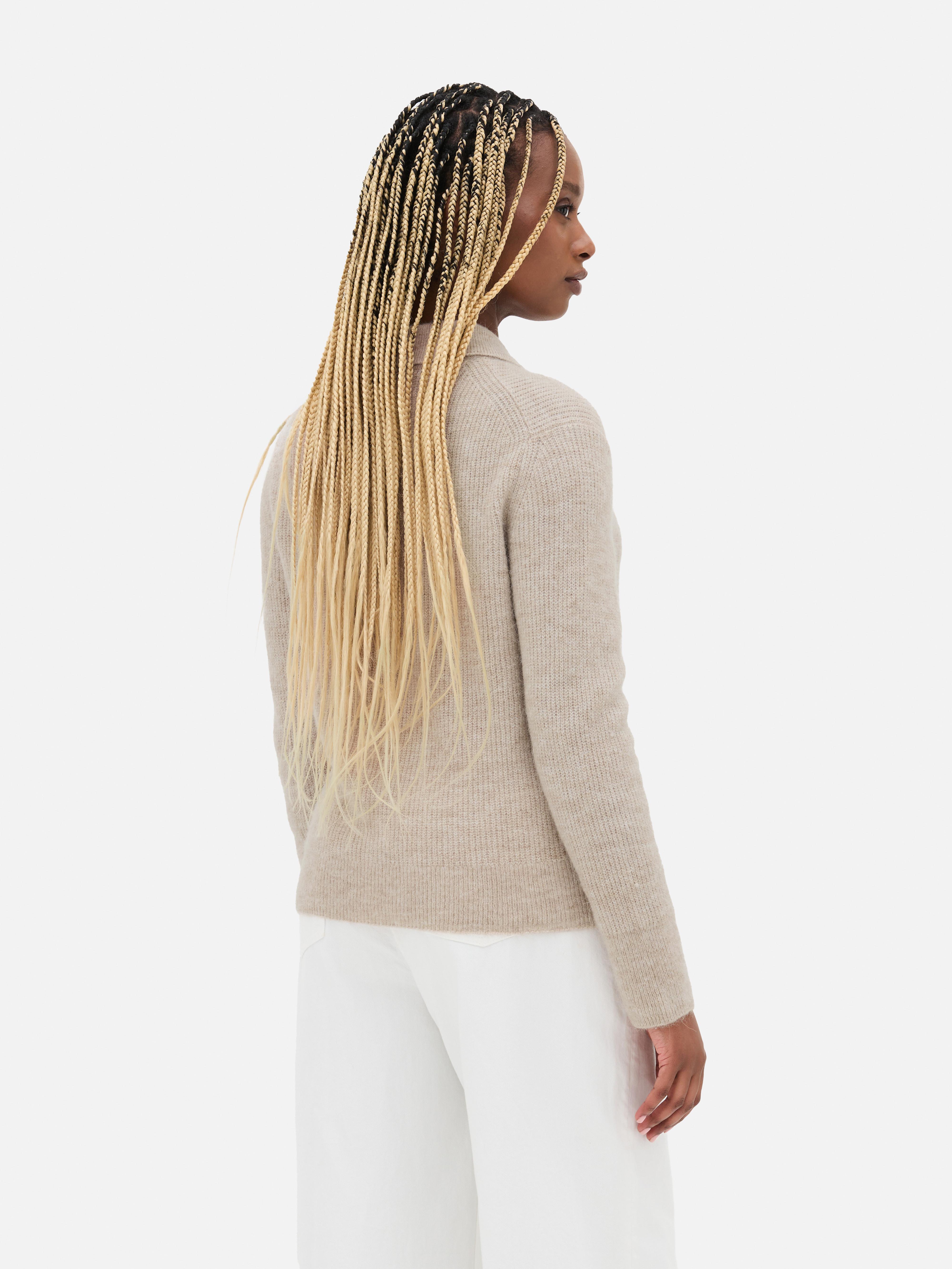Camisola tipo polo botões