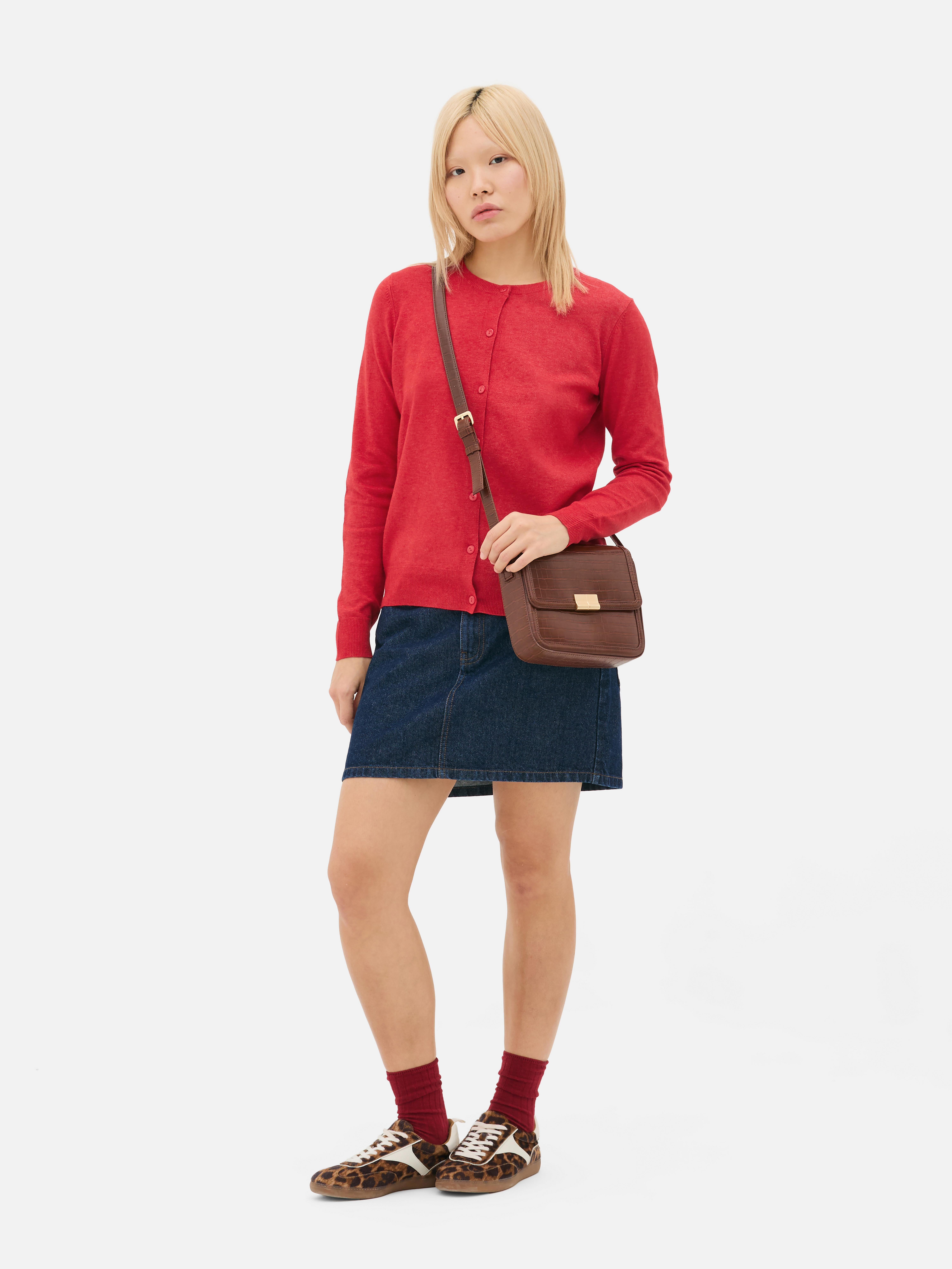 Klassiek vest met ronde hals
