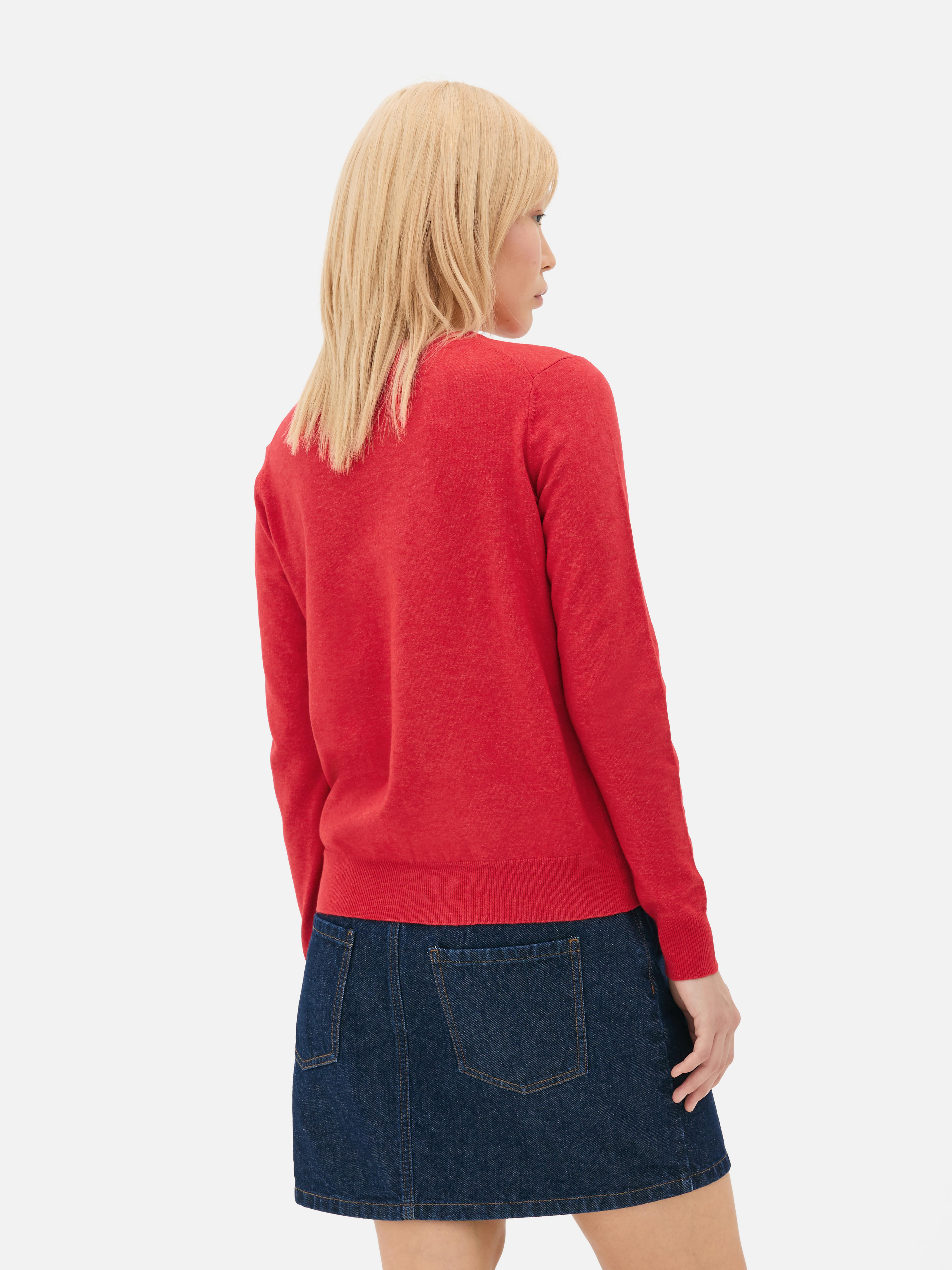 Klassiek vest met ronde hals