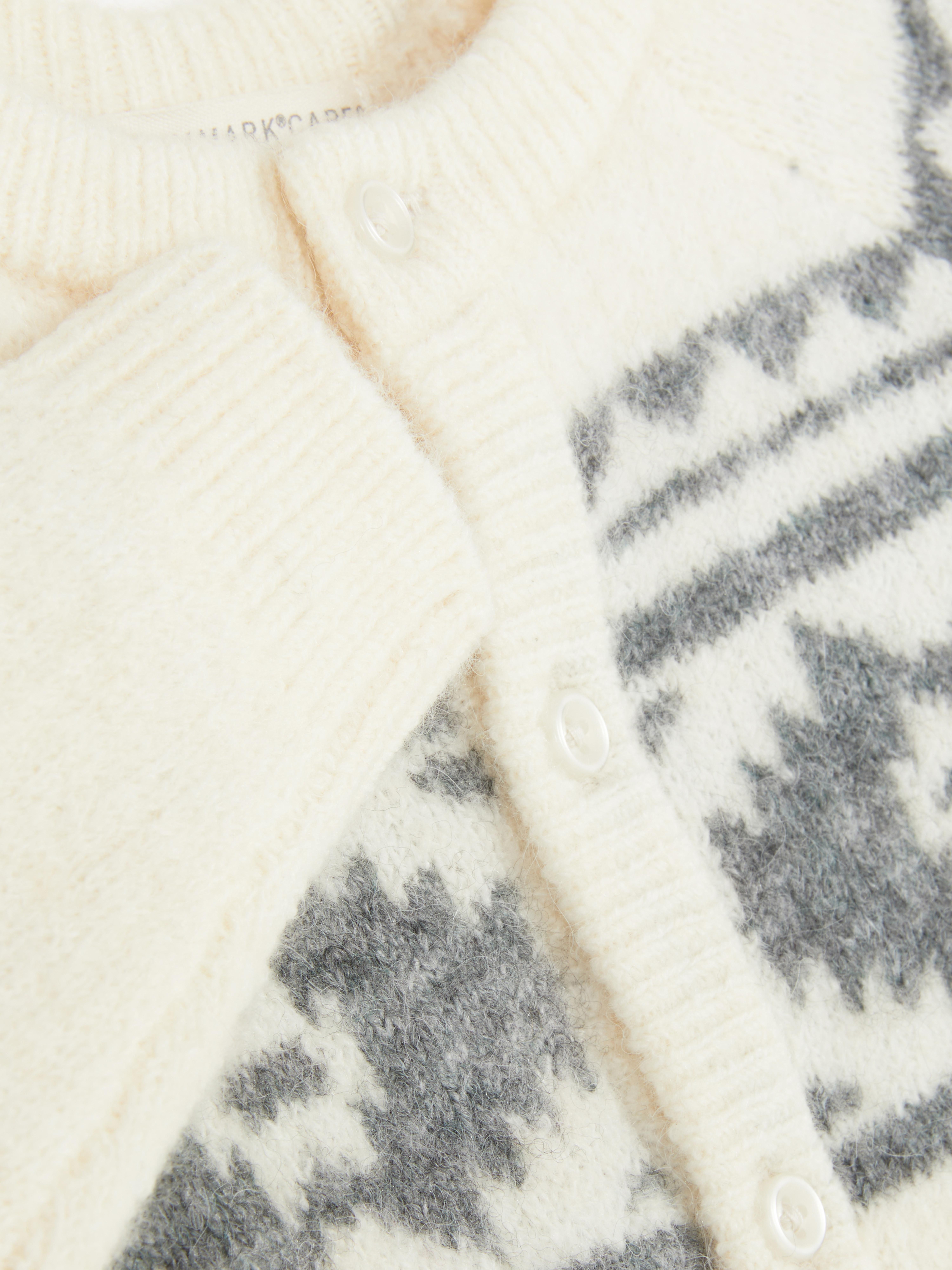 Newborn Boys;Girls;Unisex Oatmeal Stacey Solomon Fair Isle Rompe