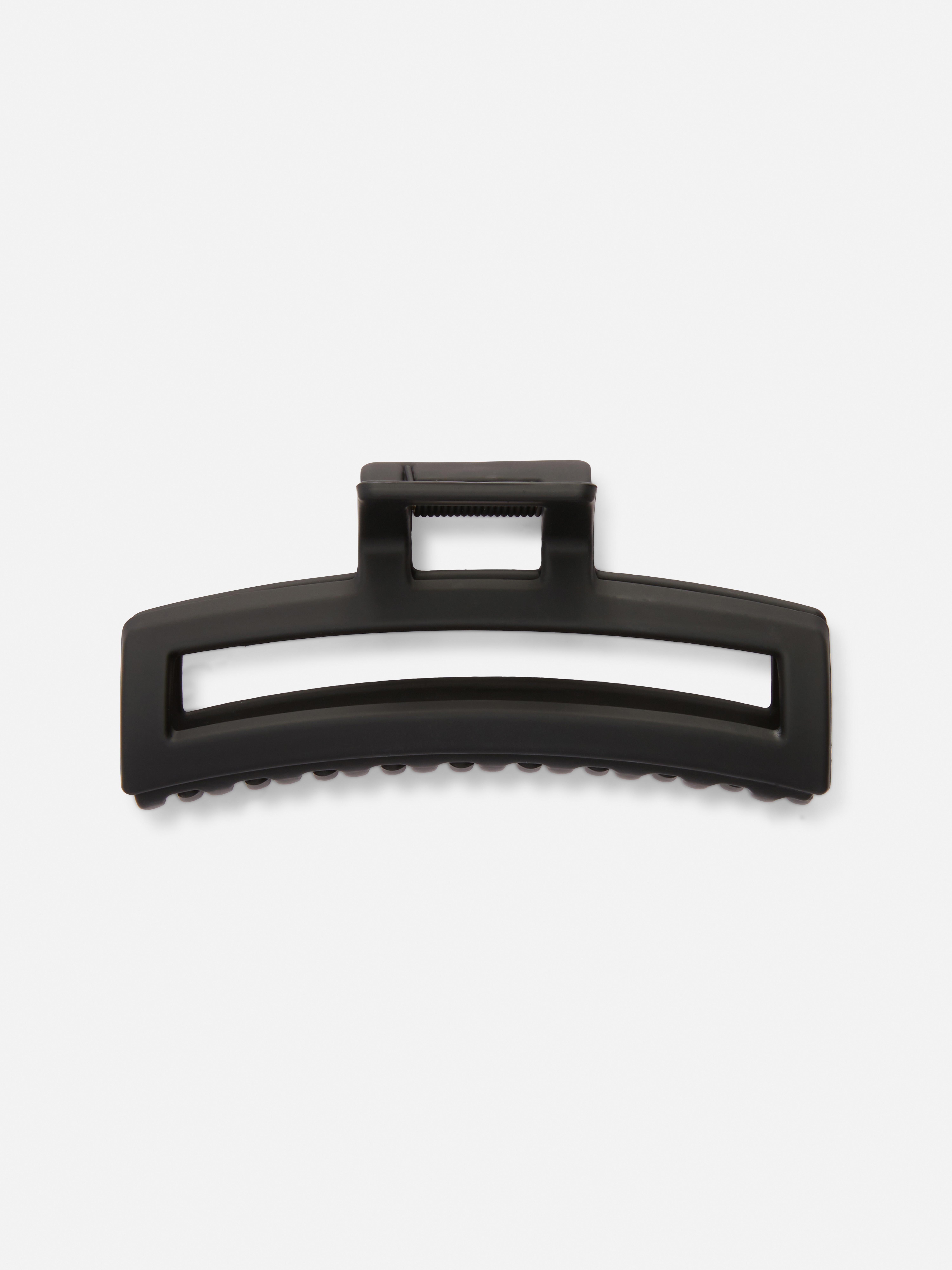 Curved Rectangular Claw Clip Black