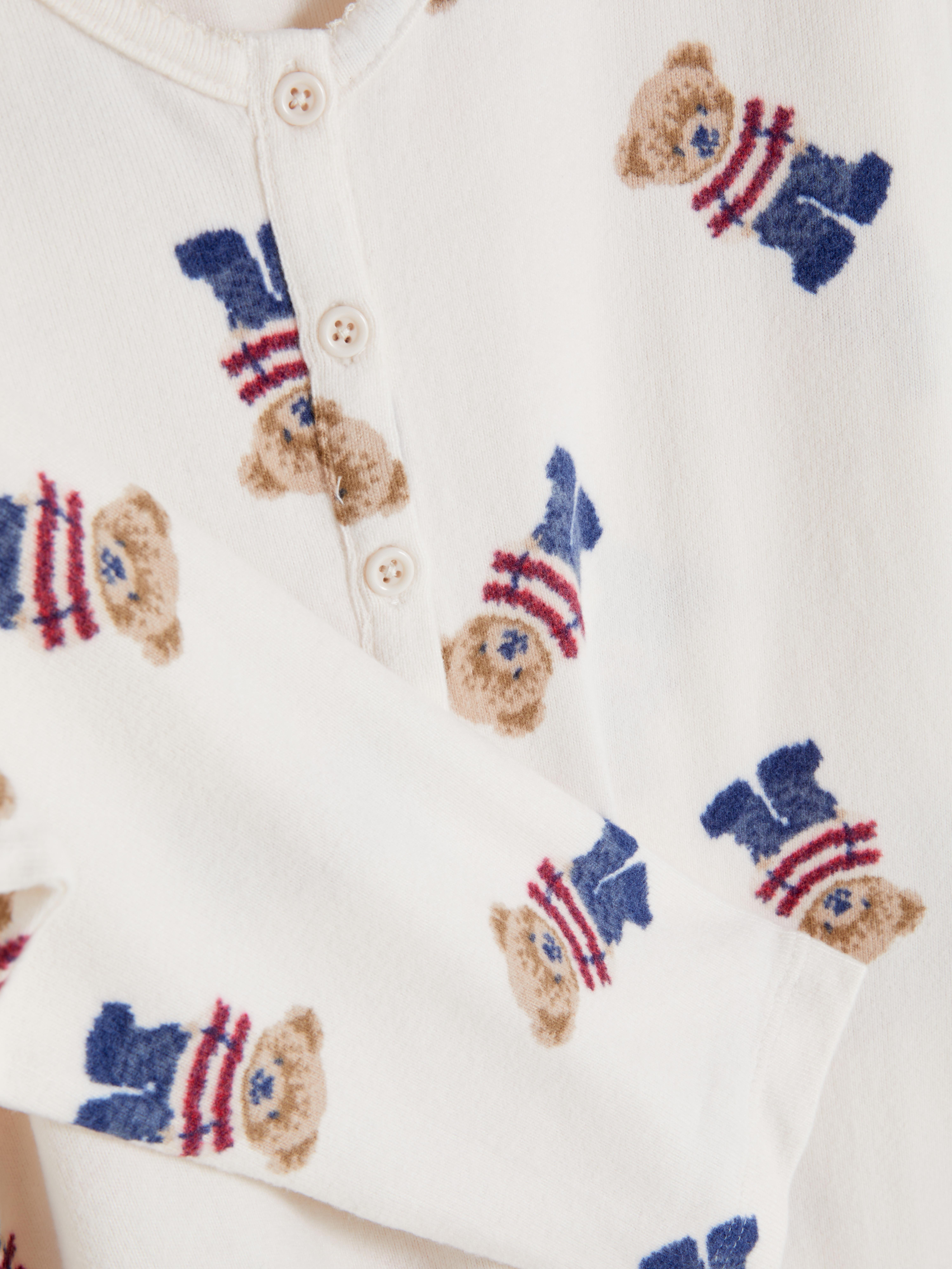 Teddy bear pj romper hotsell