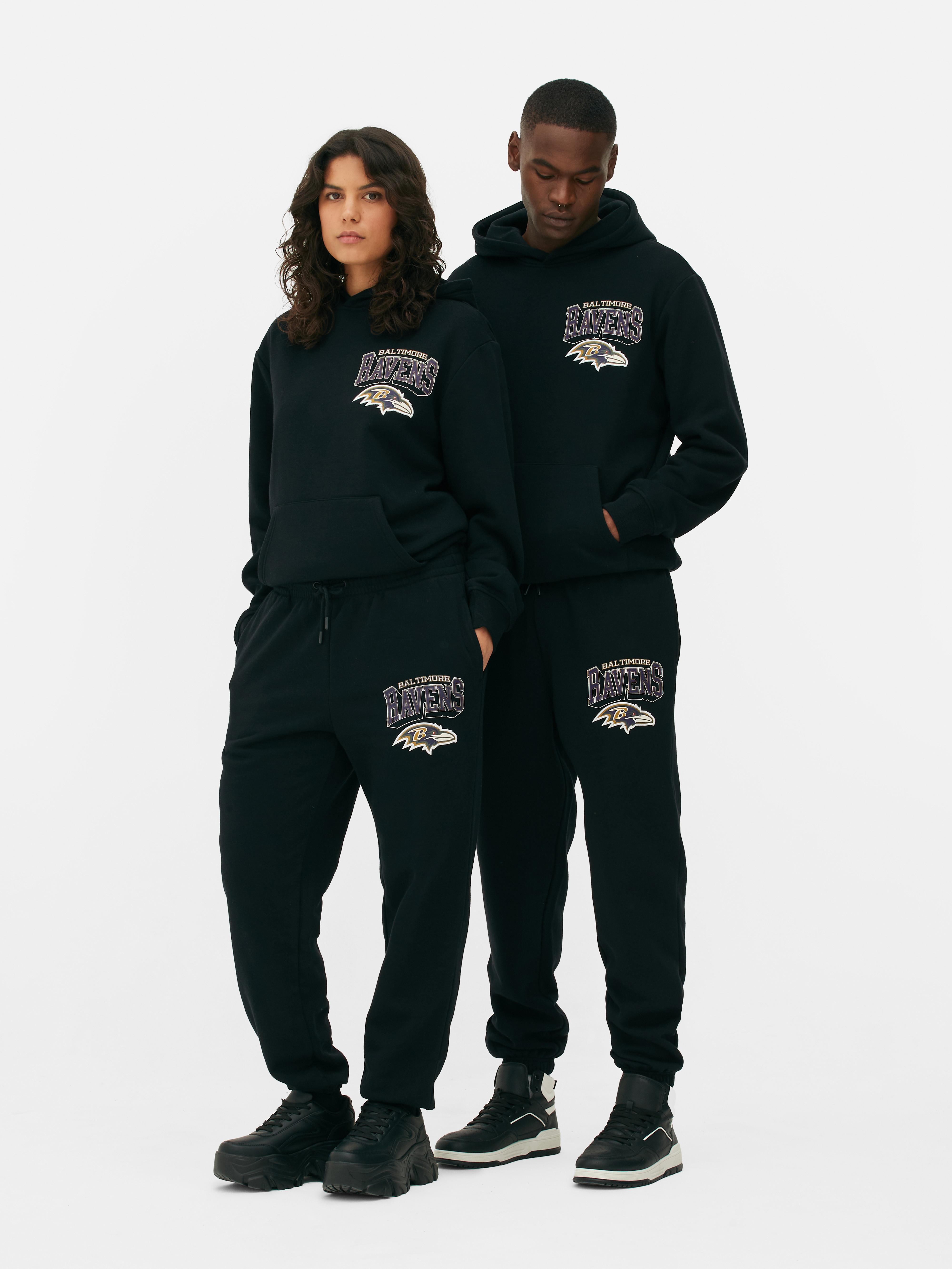 Women s Black NFL Baltimore Ravens Joggers Primark